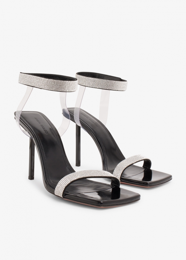 Amina Muaddi Rih Sandals For Women Black In Uae Level Shoes