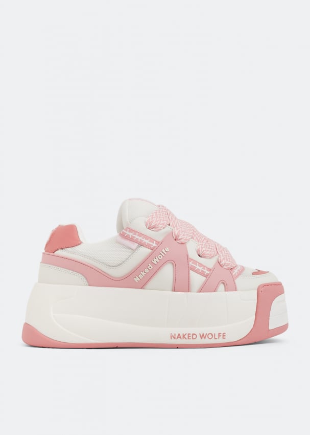 Naked Wolfe Slider Sneakers For Women Pink In Uae Level Shoes