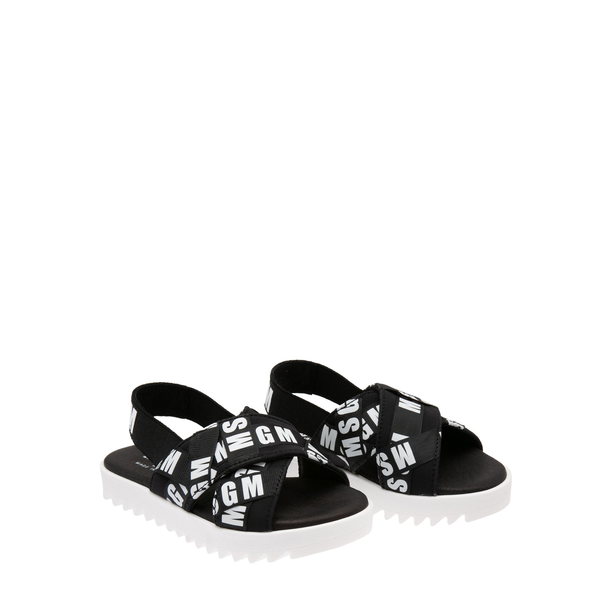 

Logo sandals, Black