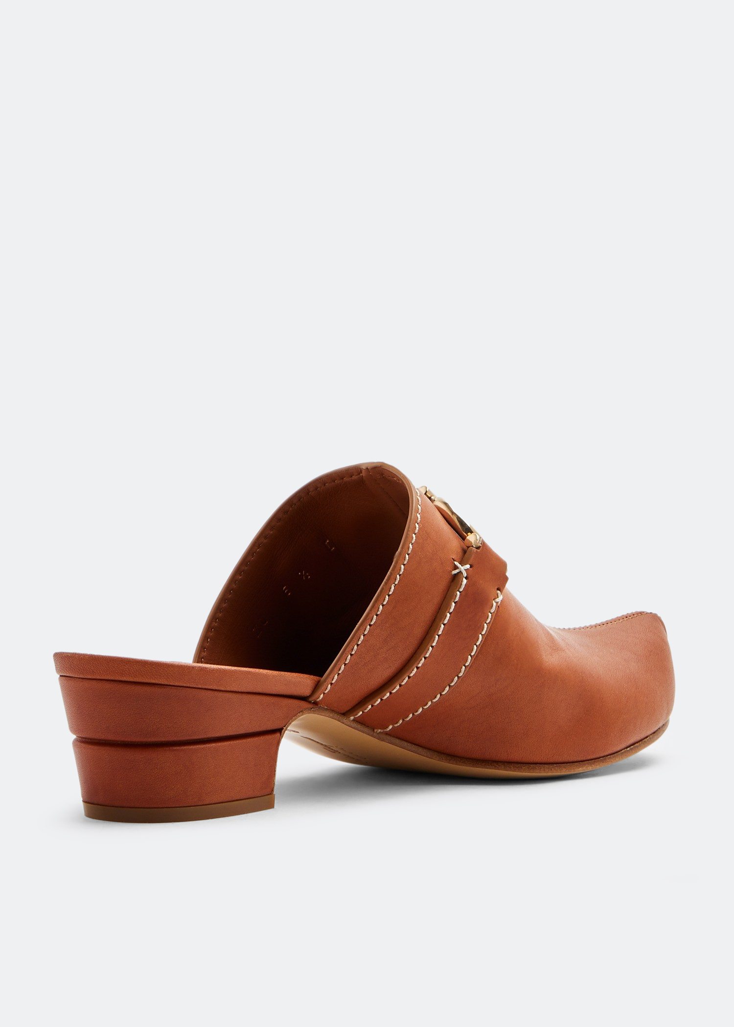 

Gancini mules, Brown