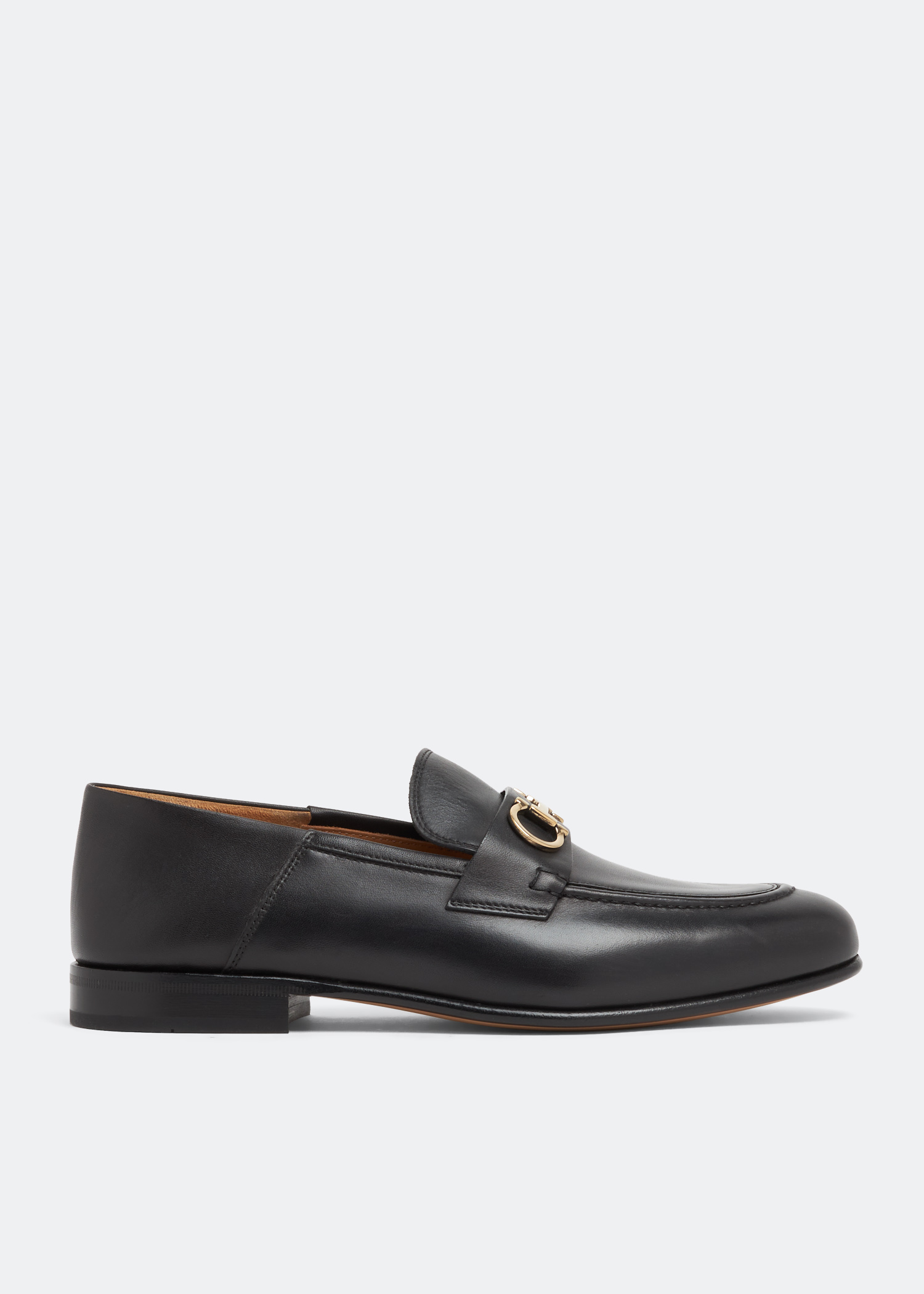 

Gancini mule loafers, Black