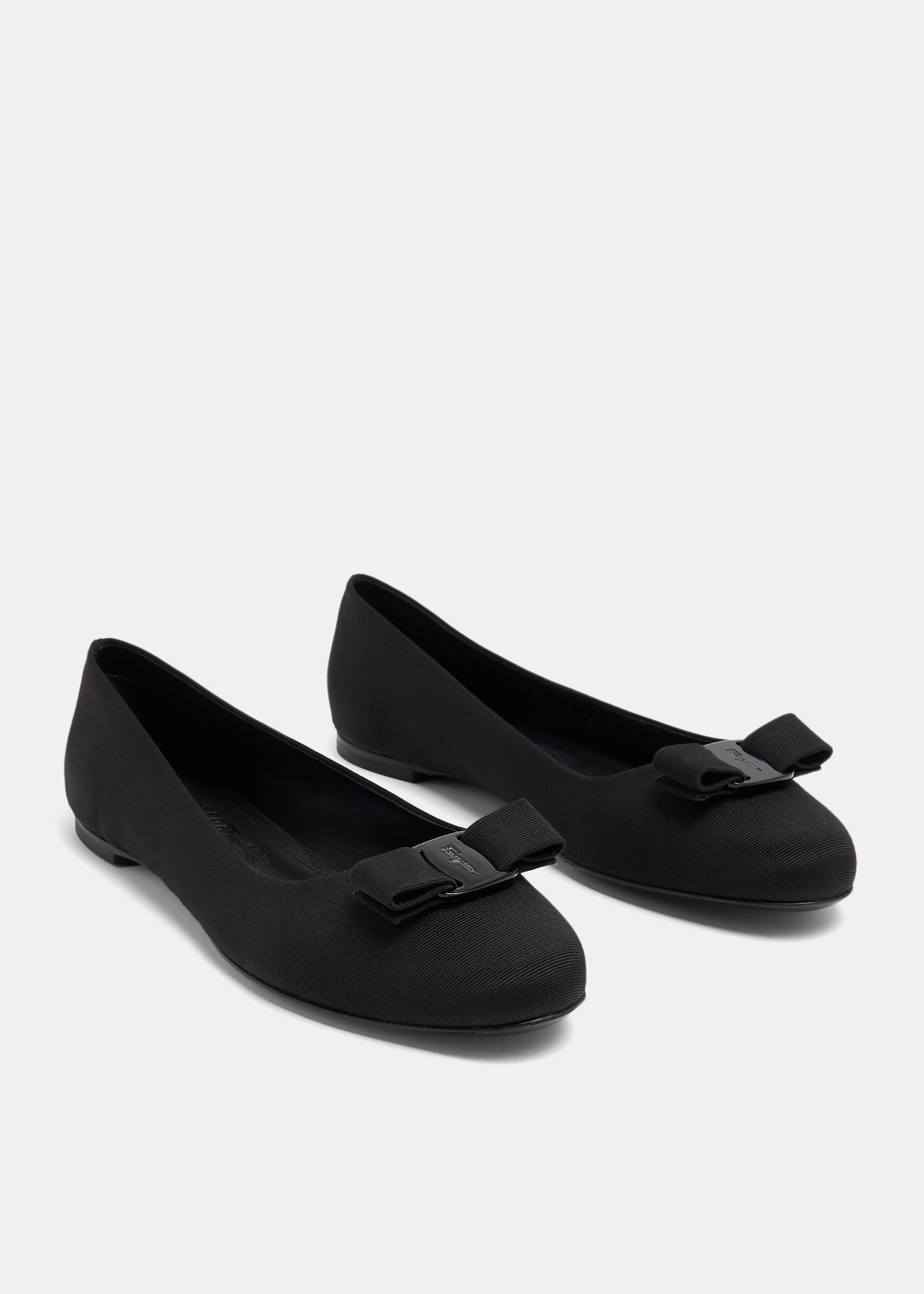 Ferragamo Varina woven ballet flats for Women - Black in UAE