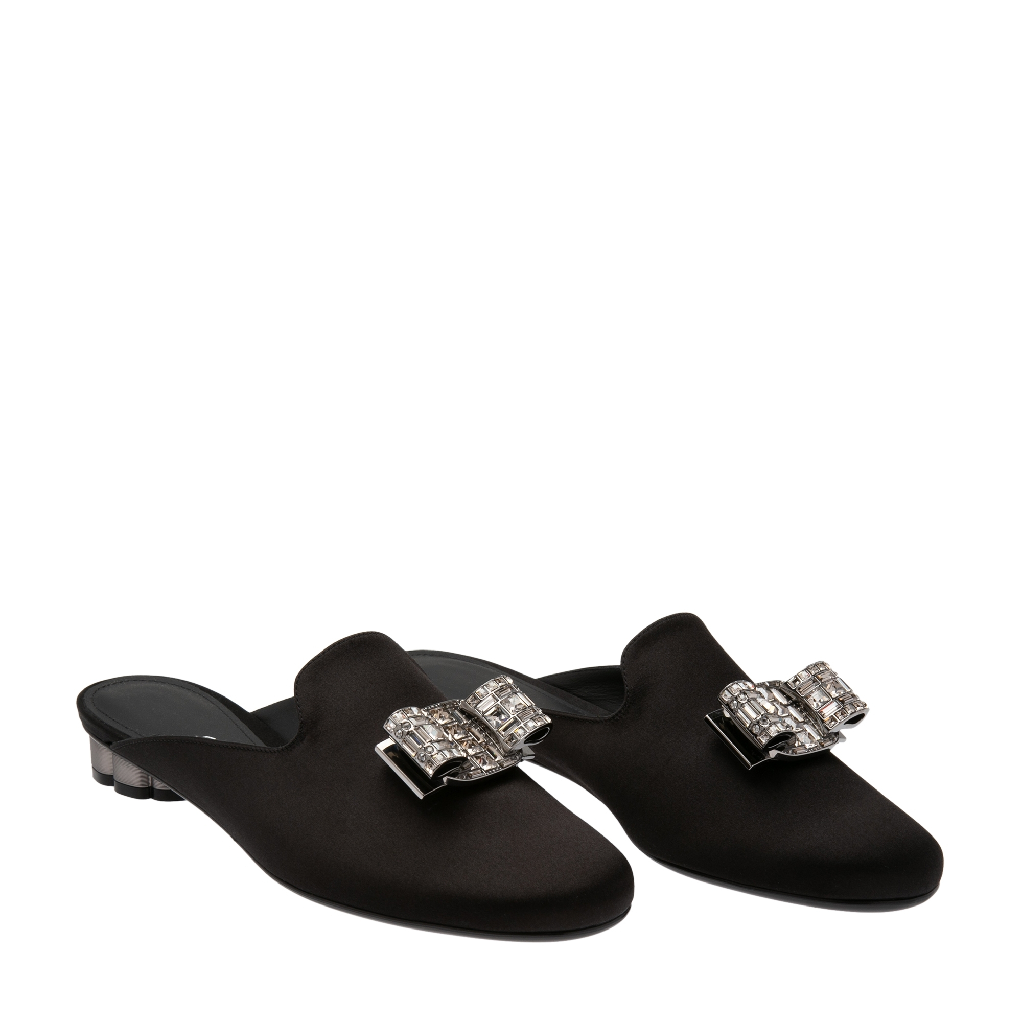 

Suede mules, Black