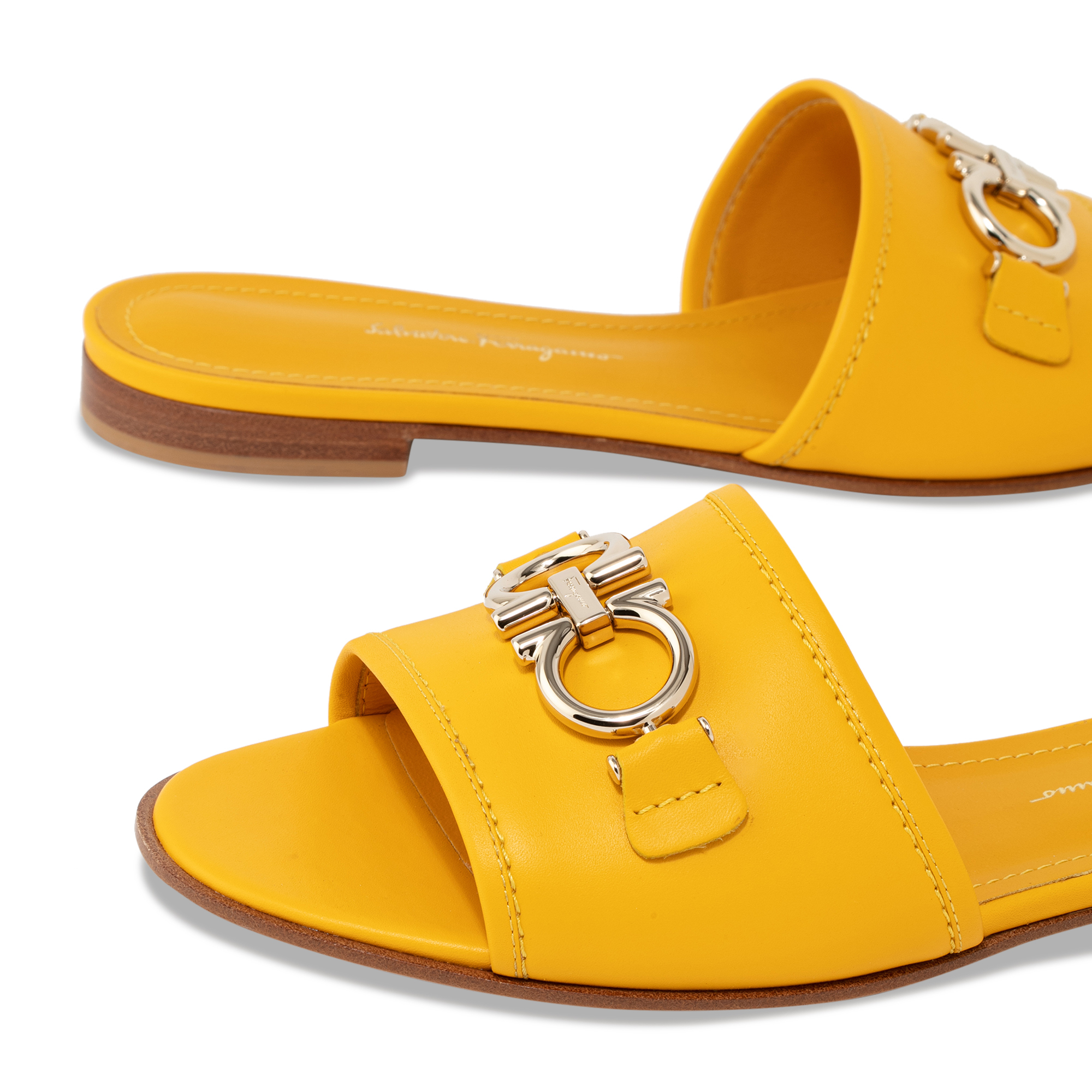 

Rhodes slide sandals, Yellow