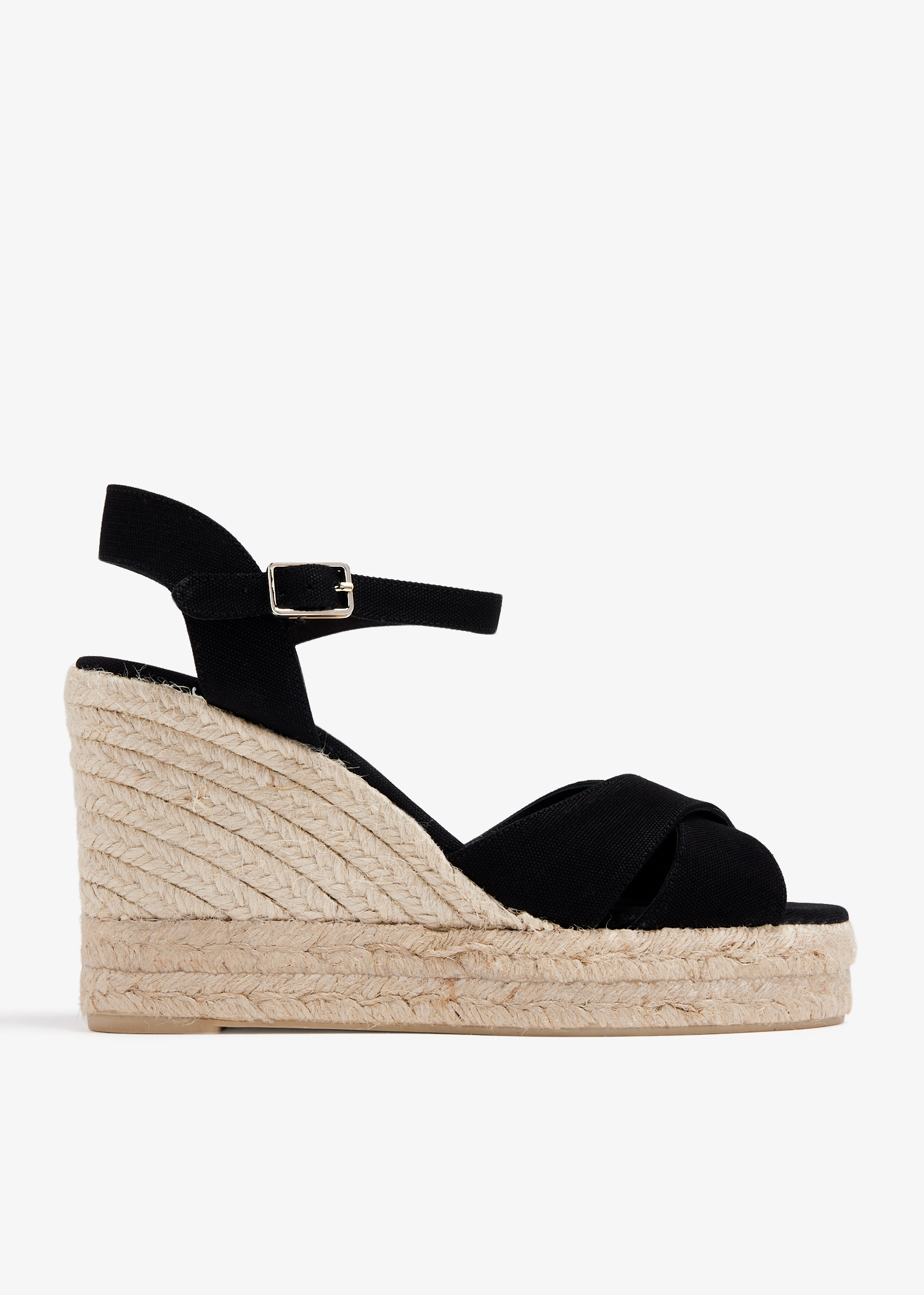 Karielle black hot sale flatform espadrilles