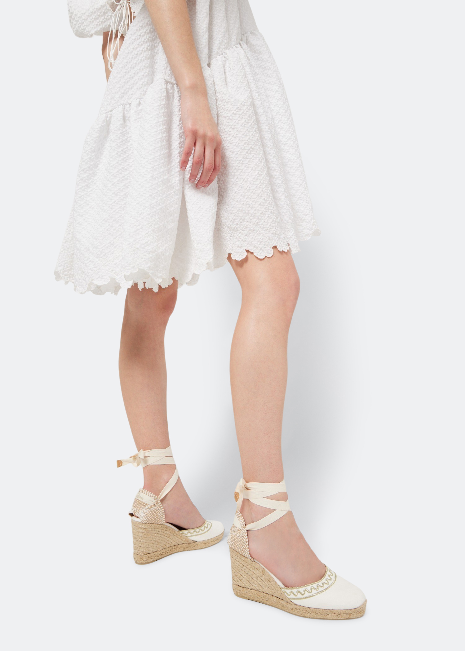 

Cirita wedge espadrilles, White