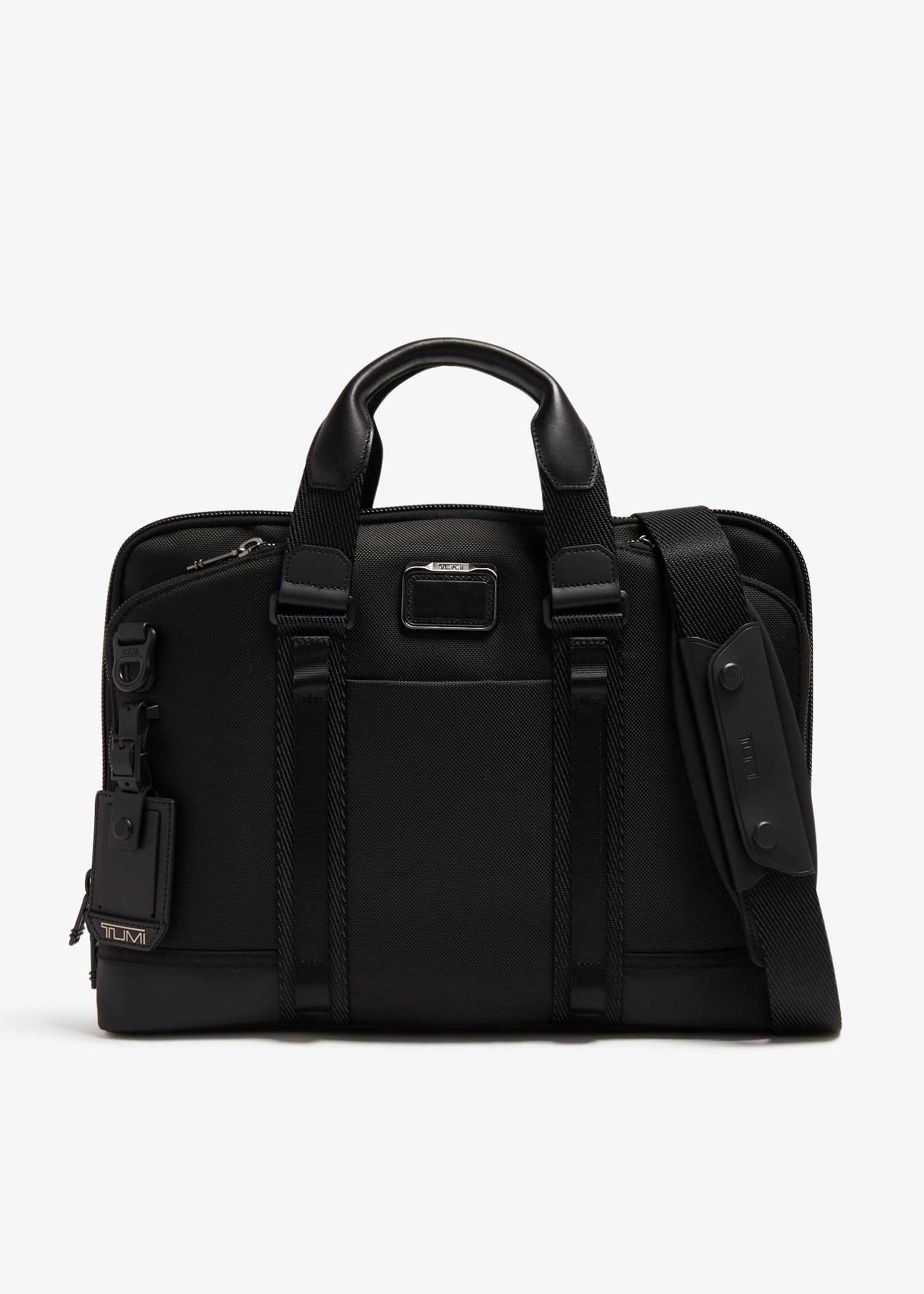 TUMI Alpha Bravo Academy briefcase for Men Black in KSA Level Shoes