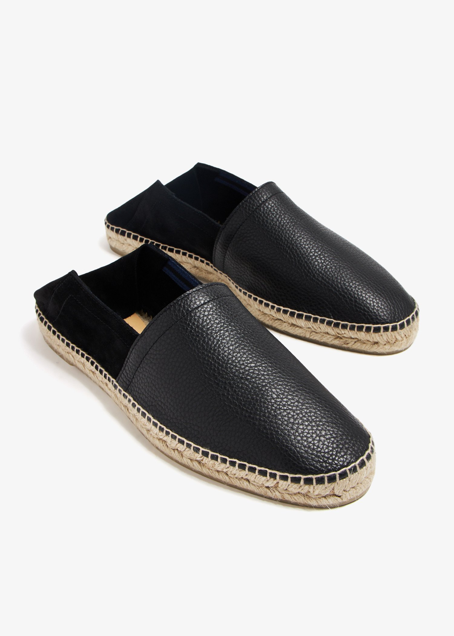 Leather espadrilles mens clearance