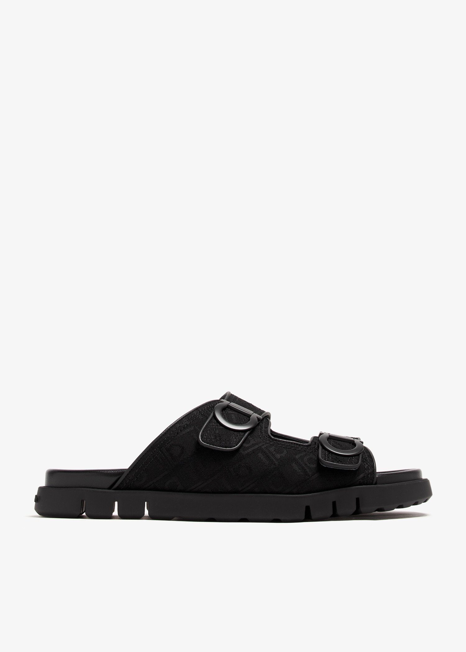 

Double-strap sandals, Black