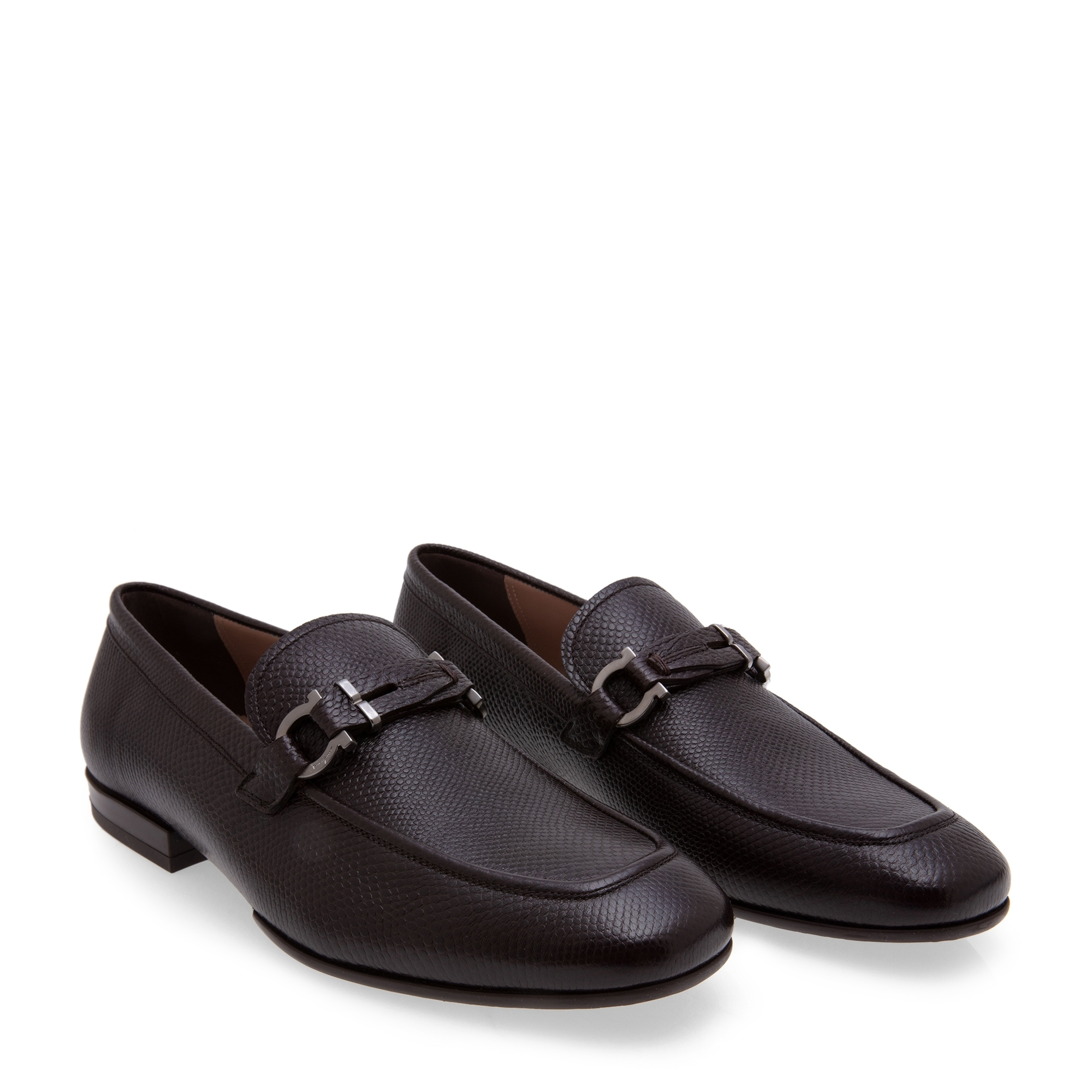 

Gancini loafers, Brown