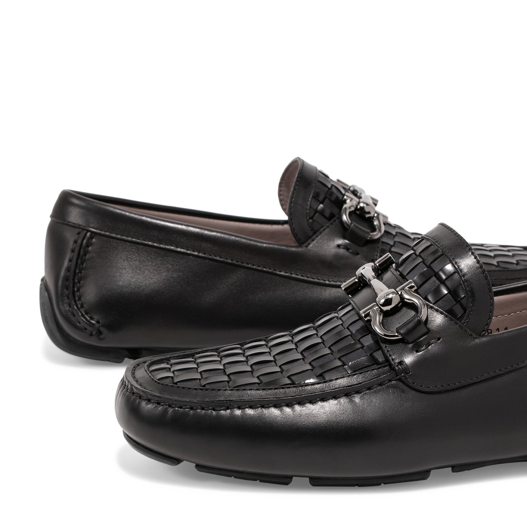 

Gancini driver moccasin loafers, Black