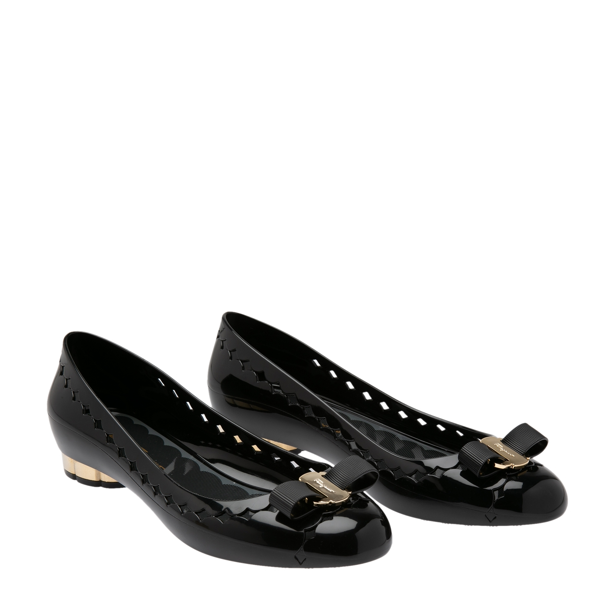 

Flower jelly ballet flats, Black