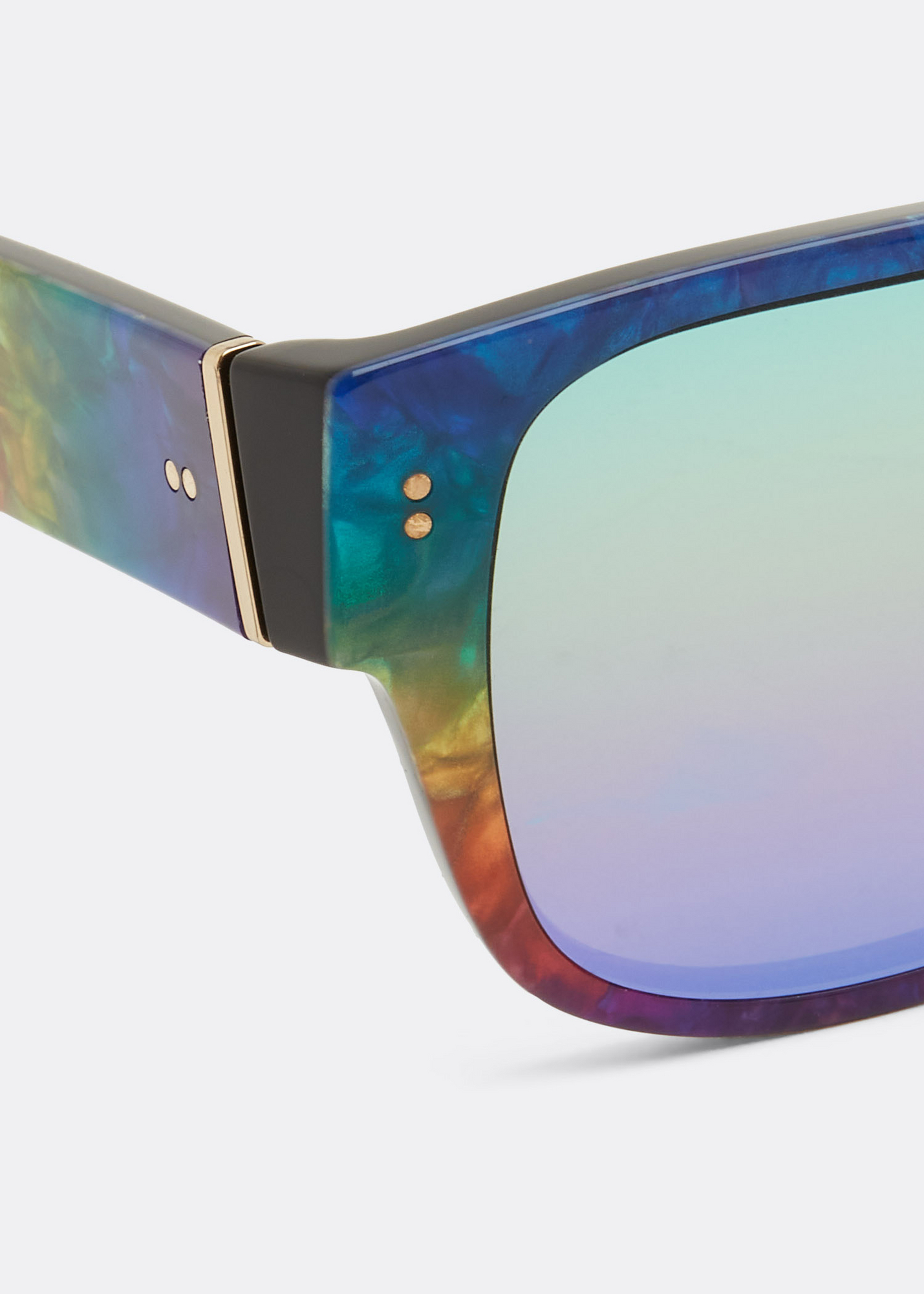 

Iridescent rainbow sunglasses, Multi-coloured