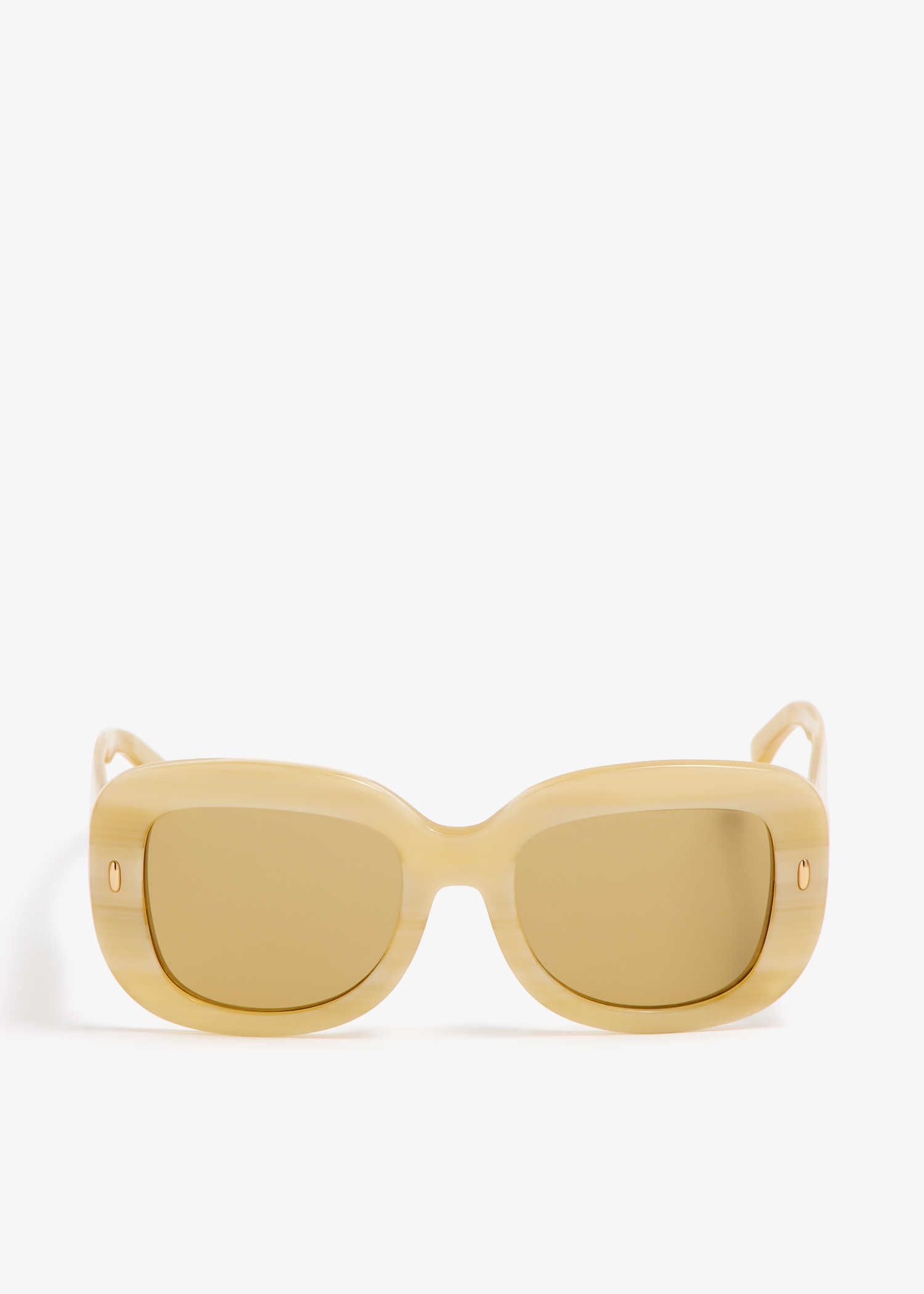 

Miller oversized square sunglasses, Beige