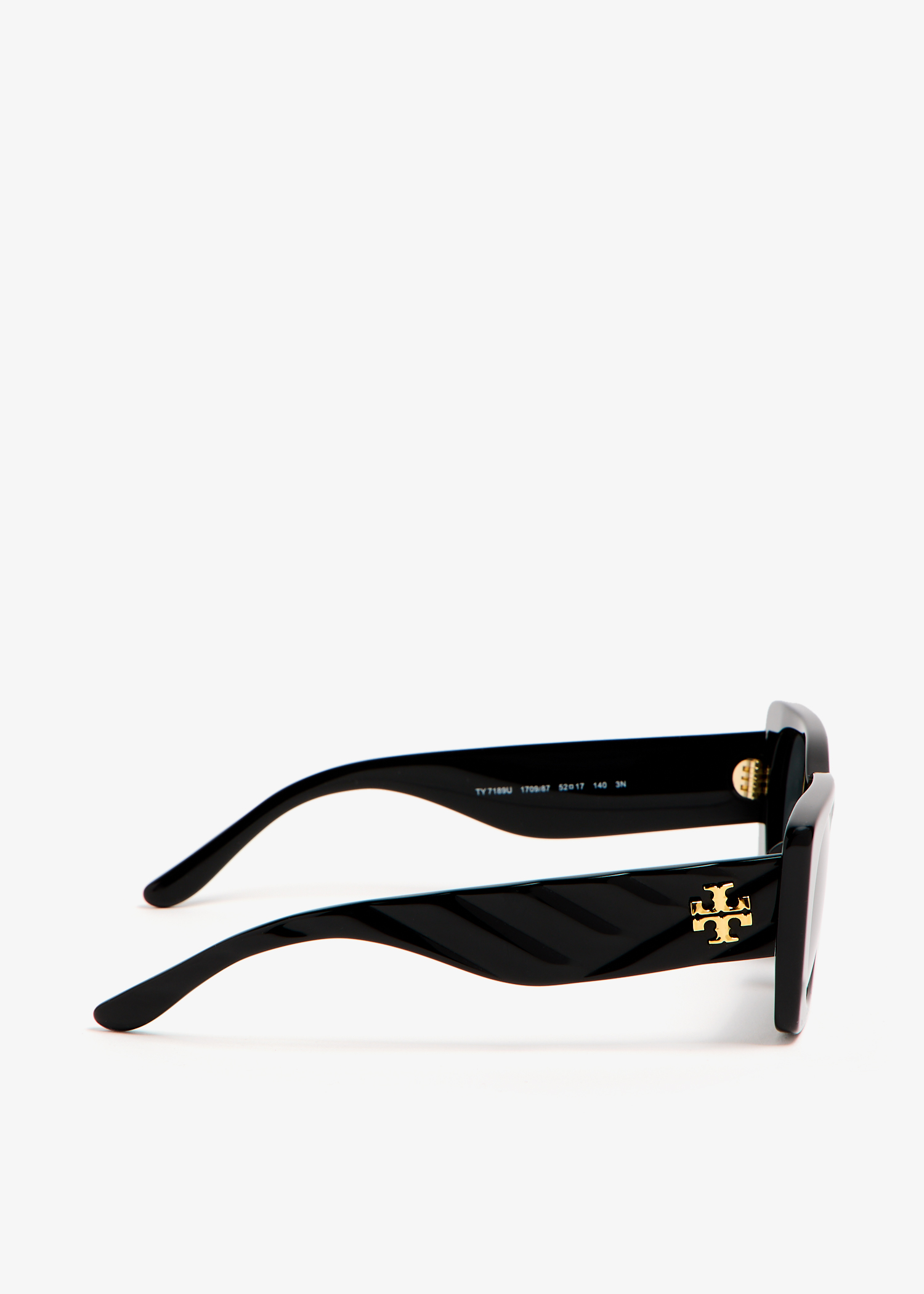 Tory Burch Kira quilted geometric sunglasses for Women - Black in 