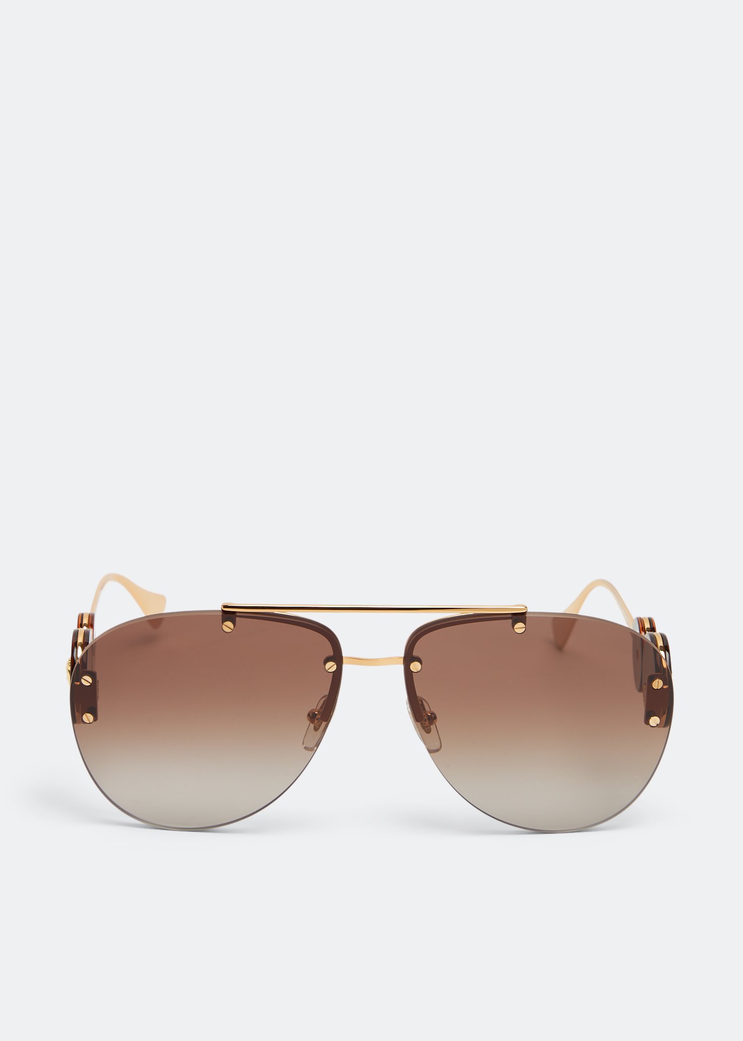 Oversized top aviator glasses