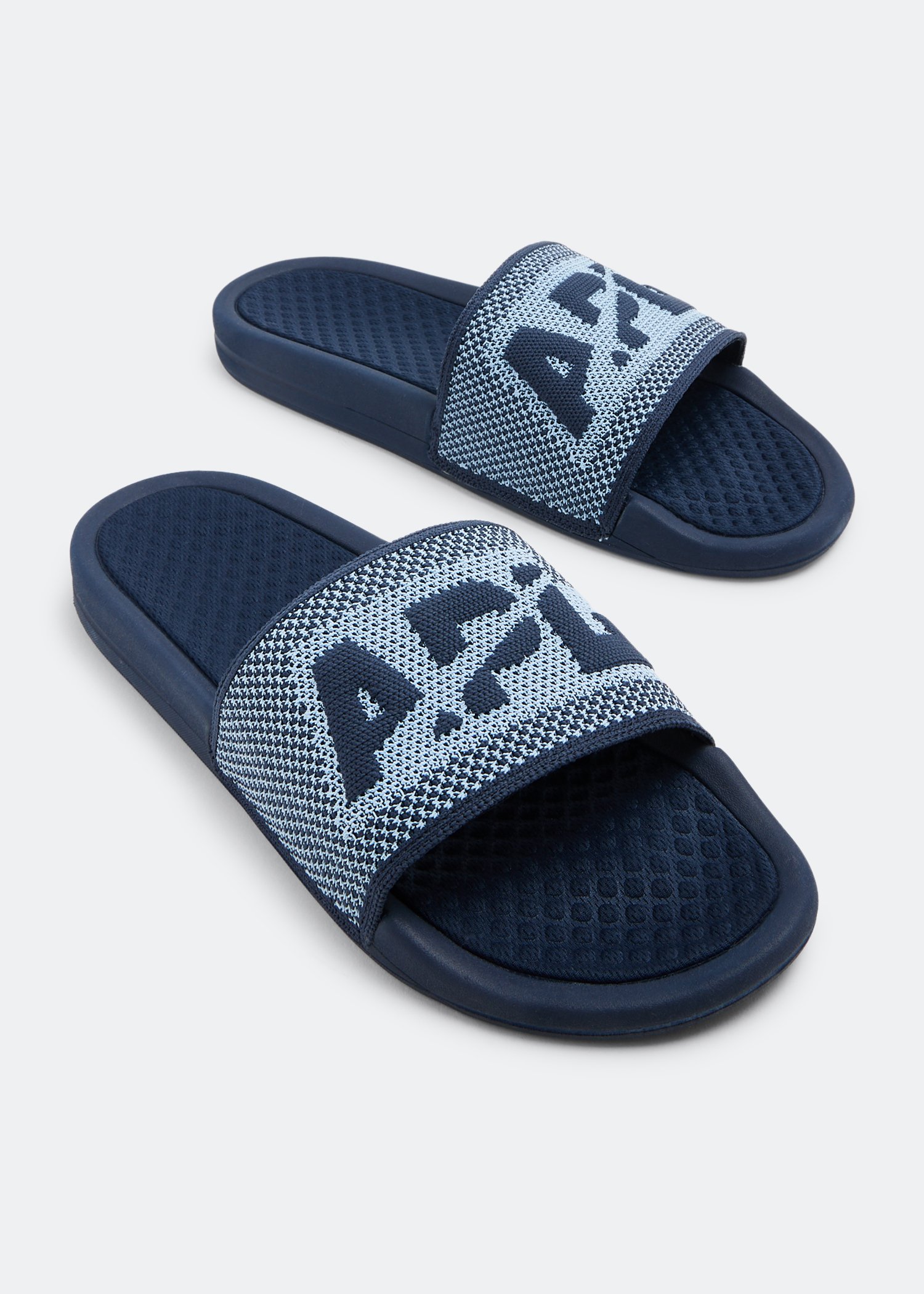 Athletic Propulsion Labs Big Logo TechLoom slides for Men Blue