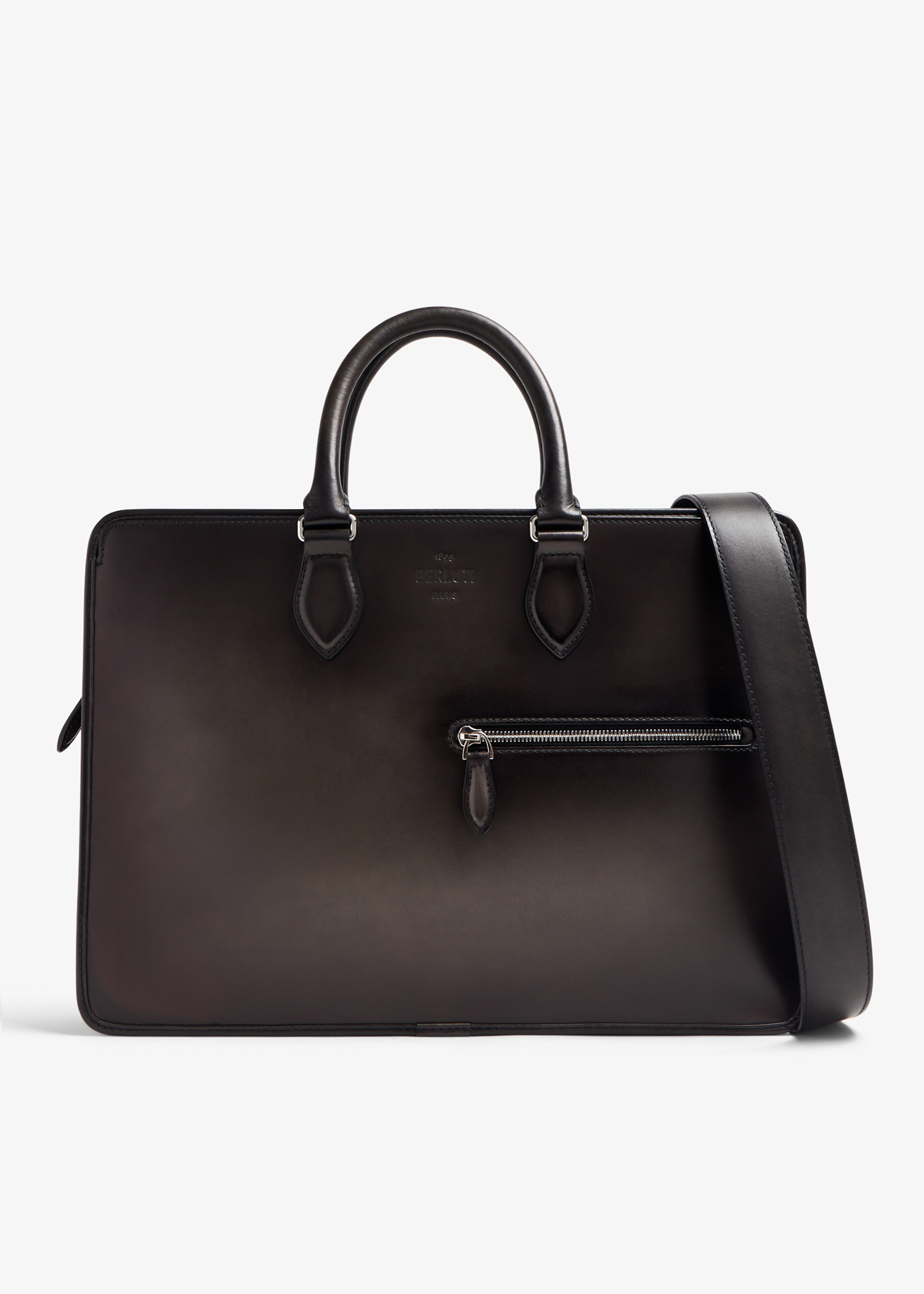 Berluti Un Jour Scritto leather briefcase for Men - Black in UAE 