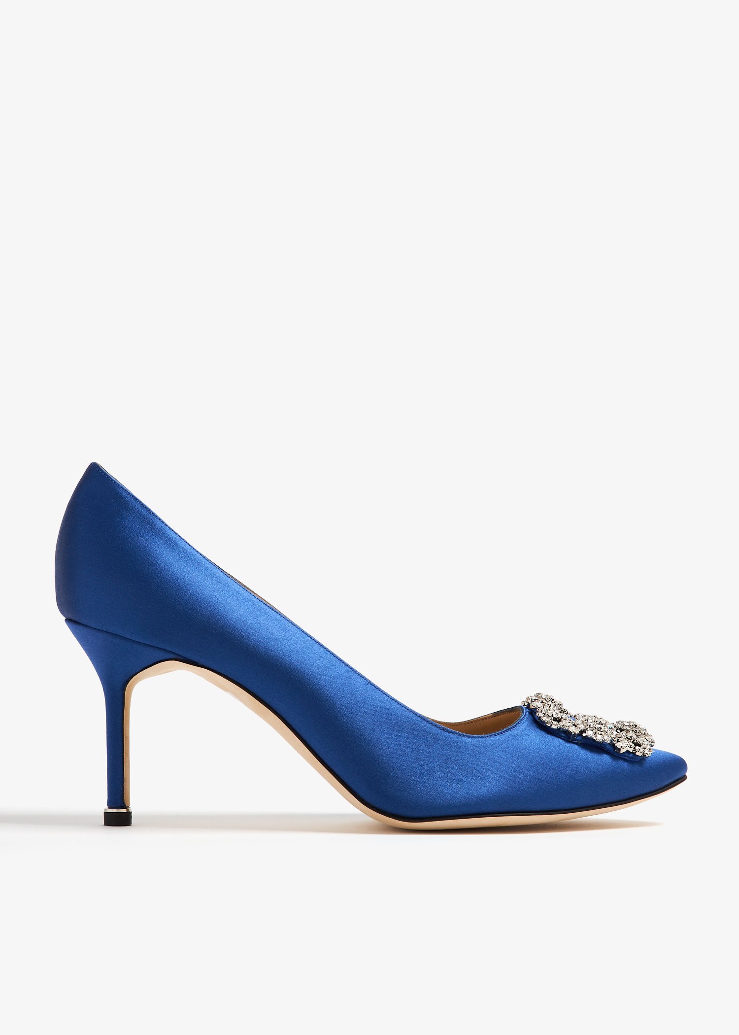 

Hangisi satin pumps, Blue