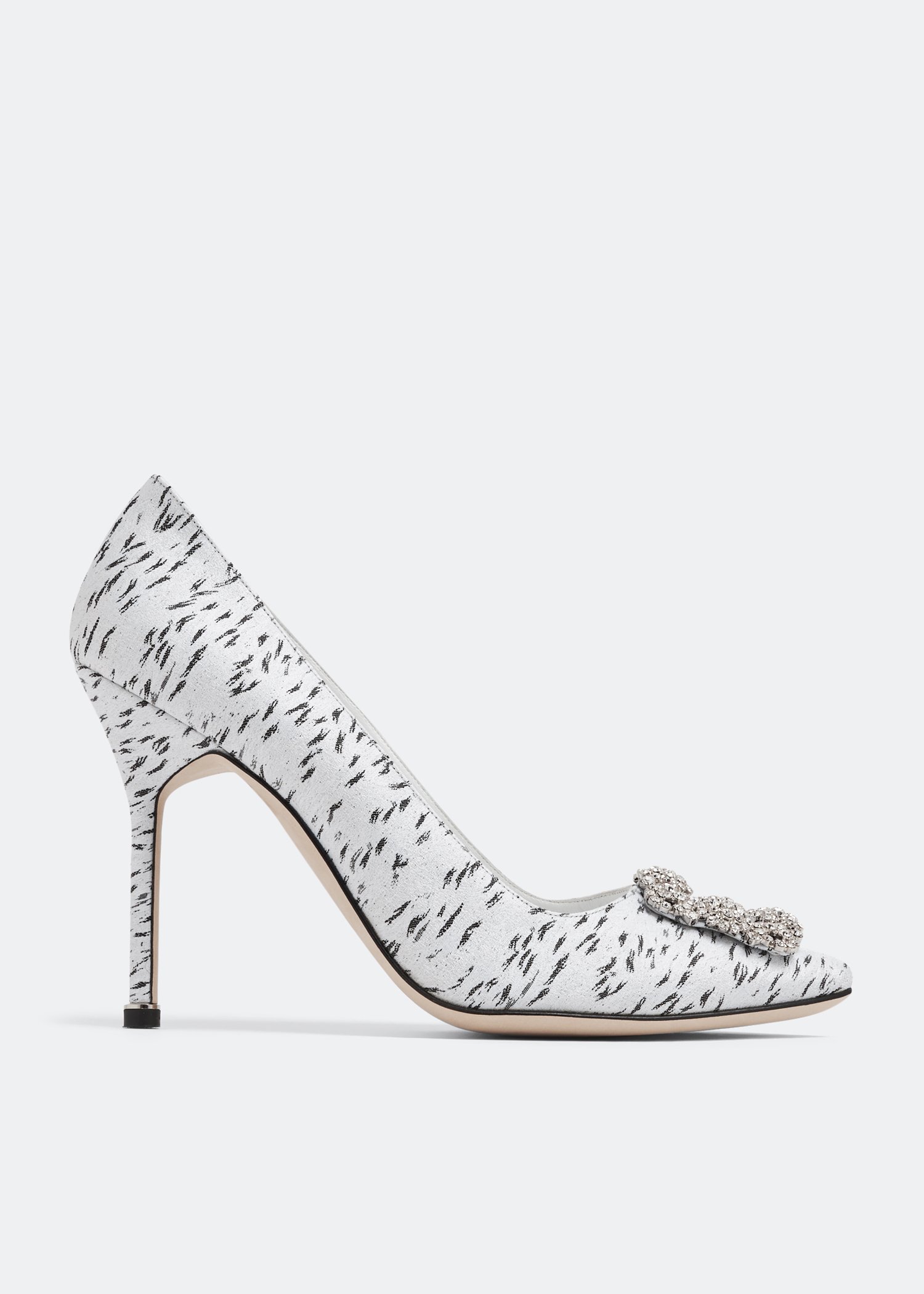 

Hangisi jacquard pumps, White