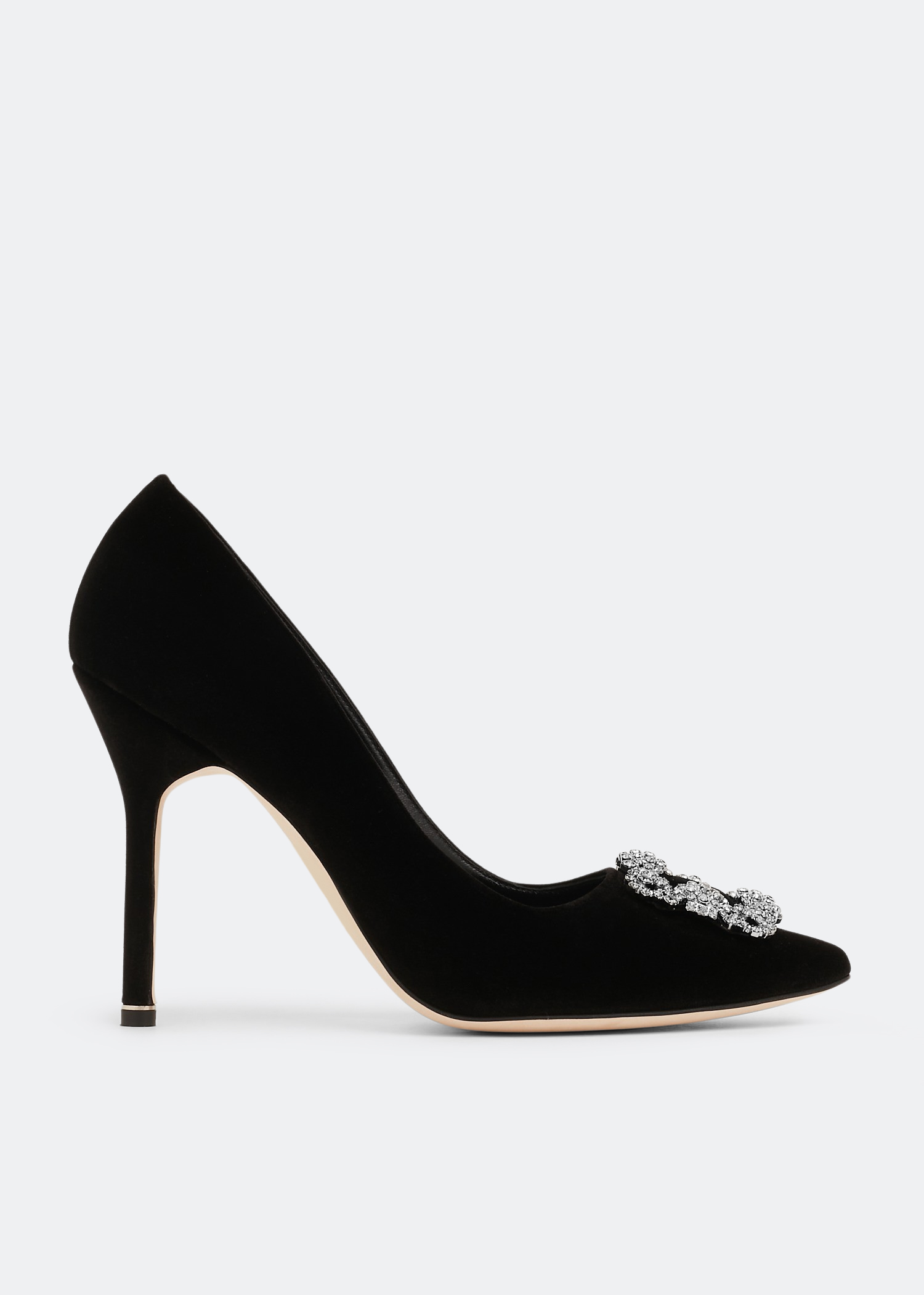 

Hangisi velvet pumps, Black