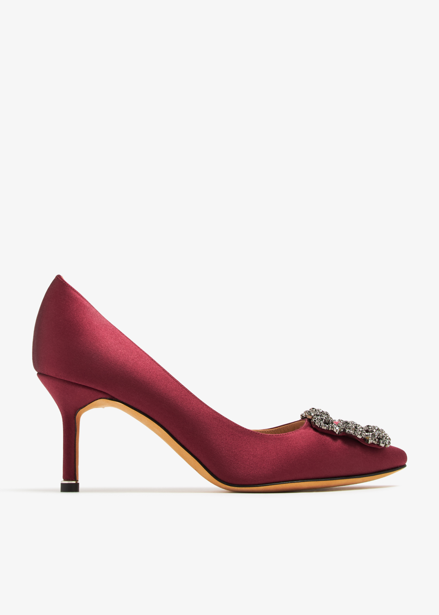 

Hangisi satin pumps, Burgundy