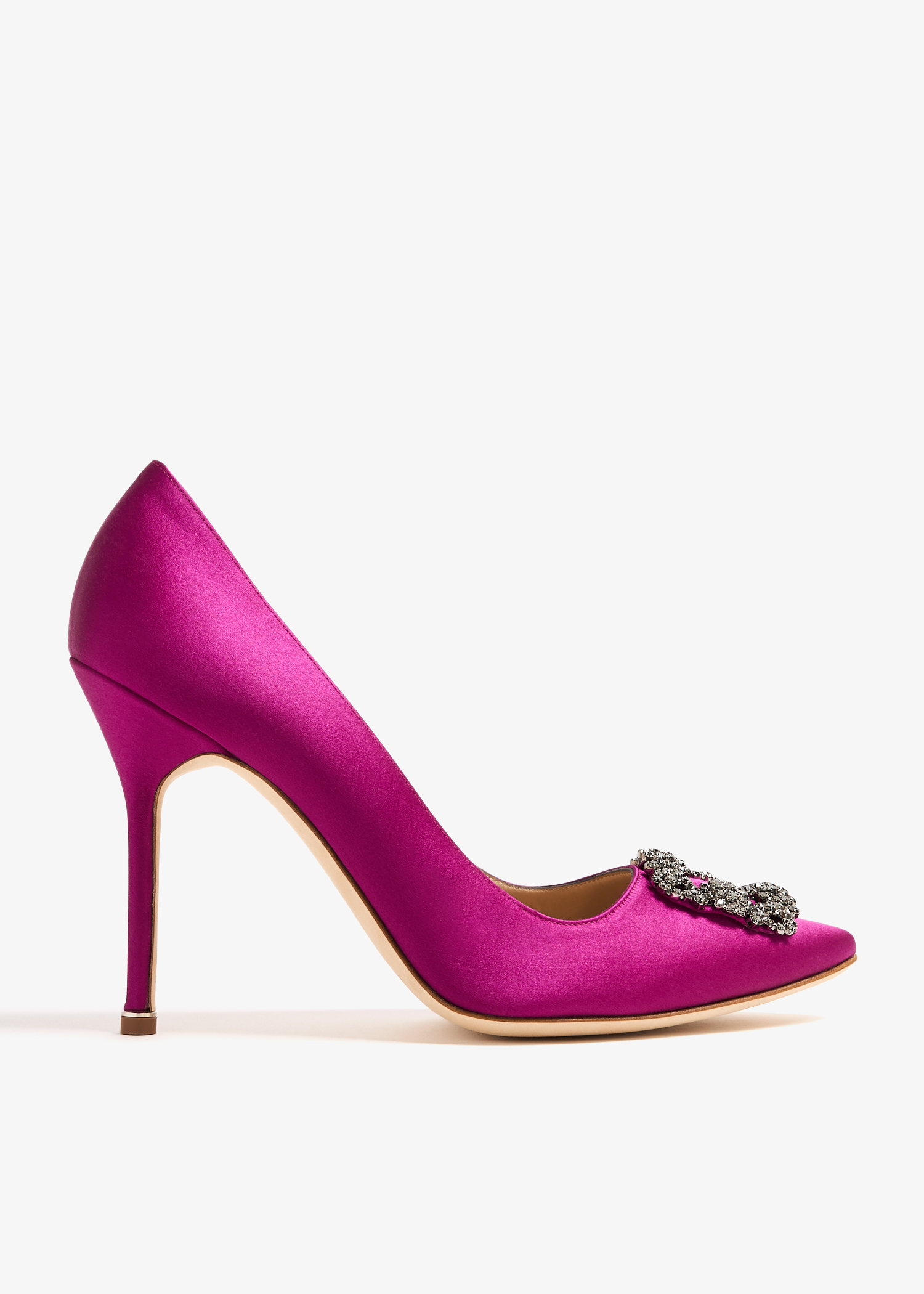 

Hangisi satin pumps, Pink