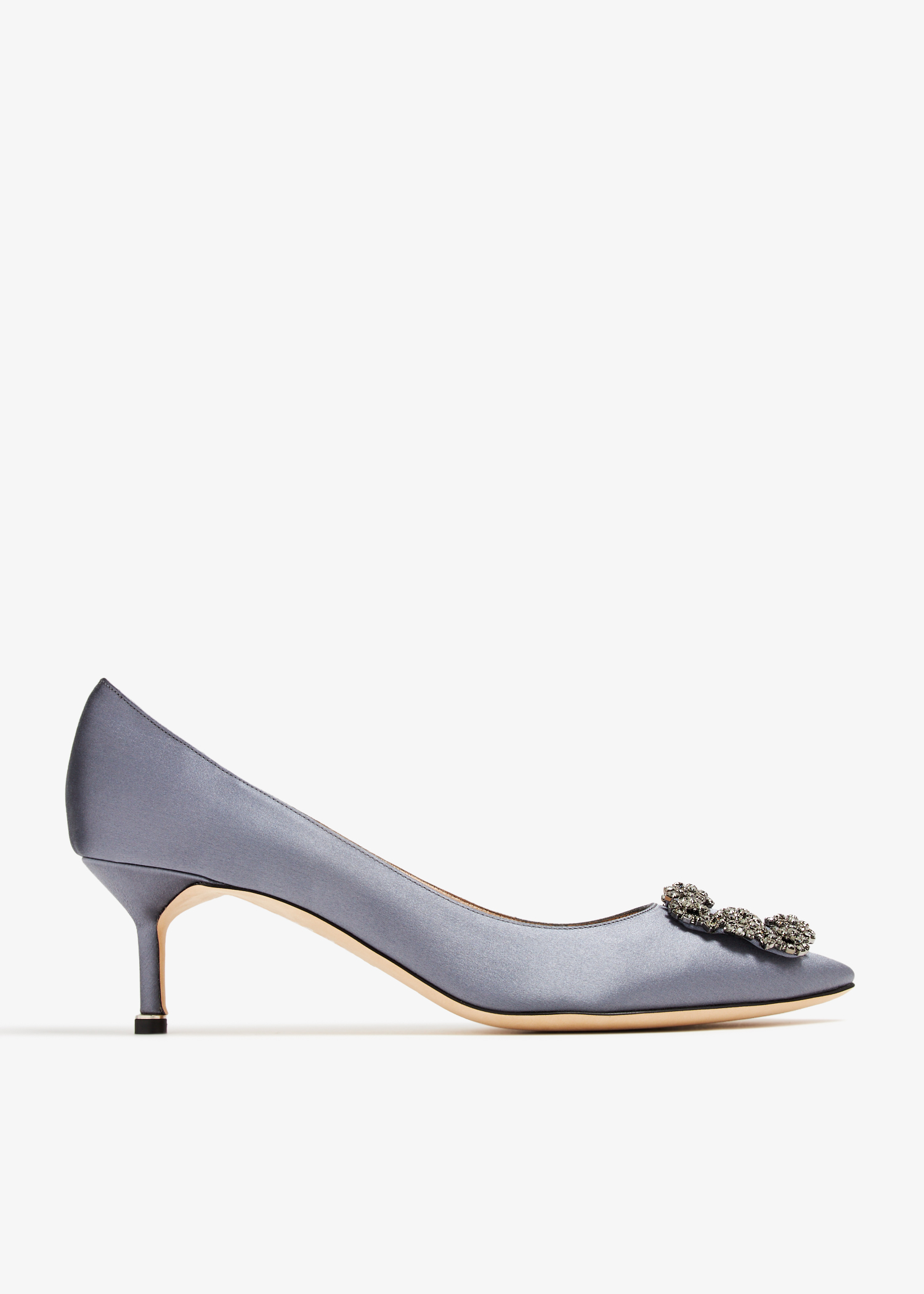 

Hangisi satin pumps, Grey