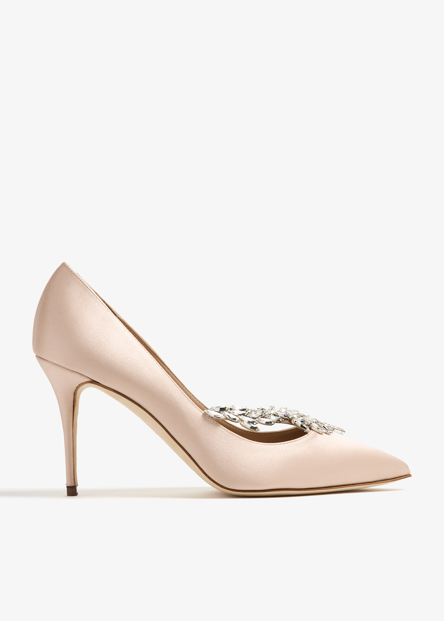 

Nadira satin pumps, Beige