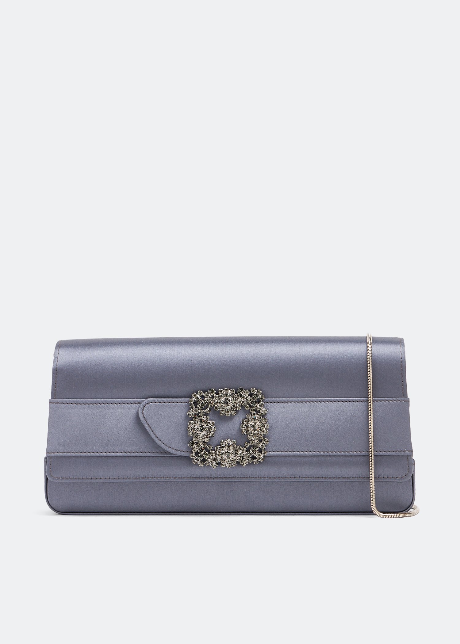 

Gothisi satin clutch, Grey