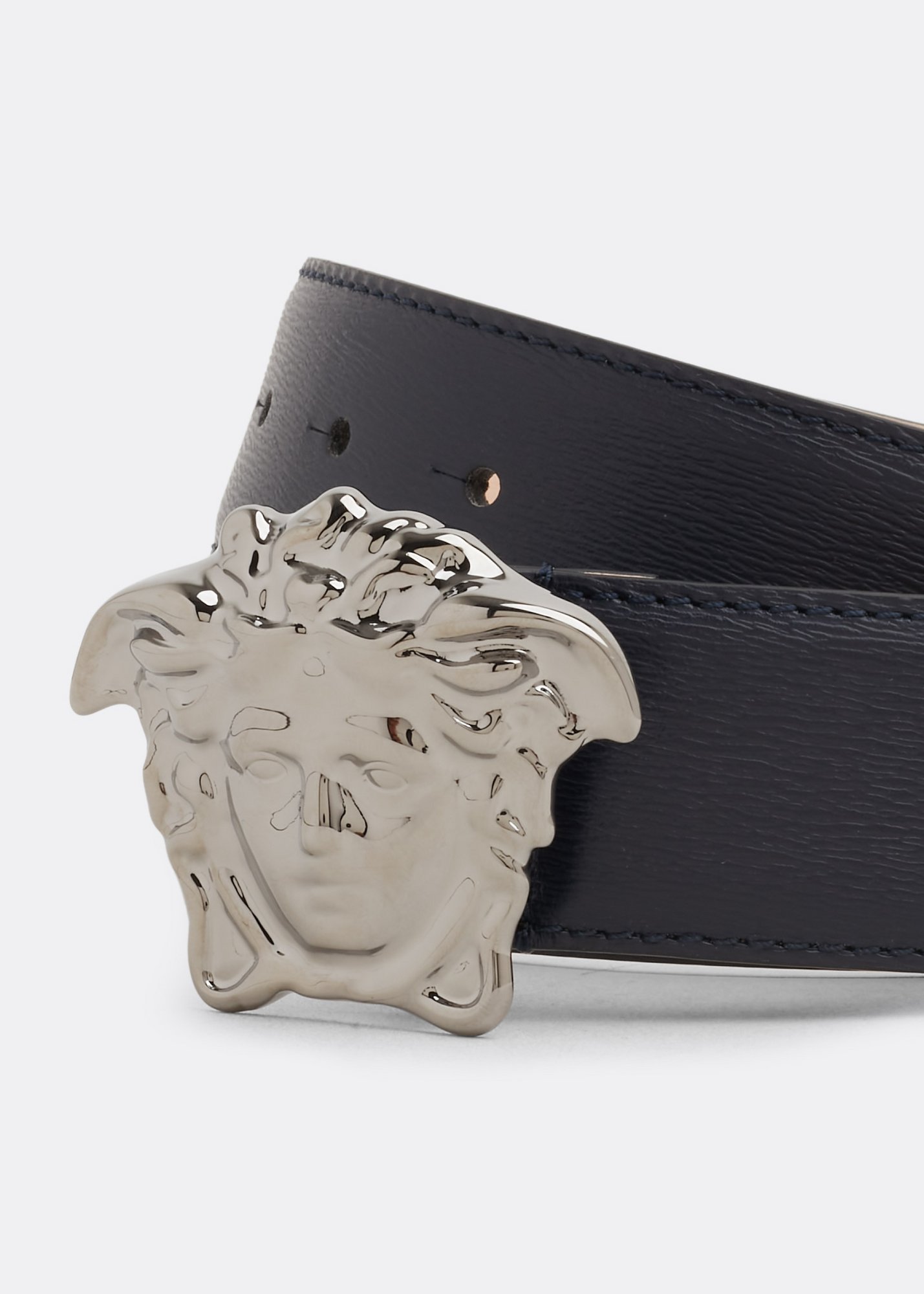 

La Medusa leather belt, Blue