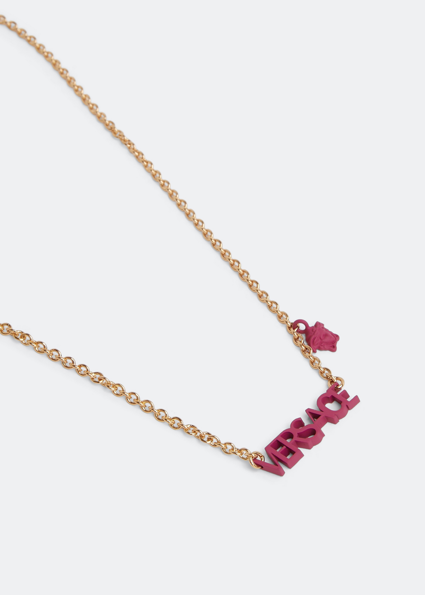 

Logo necklace, Pink