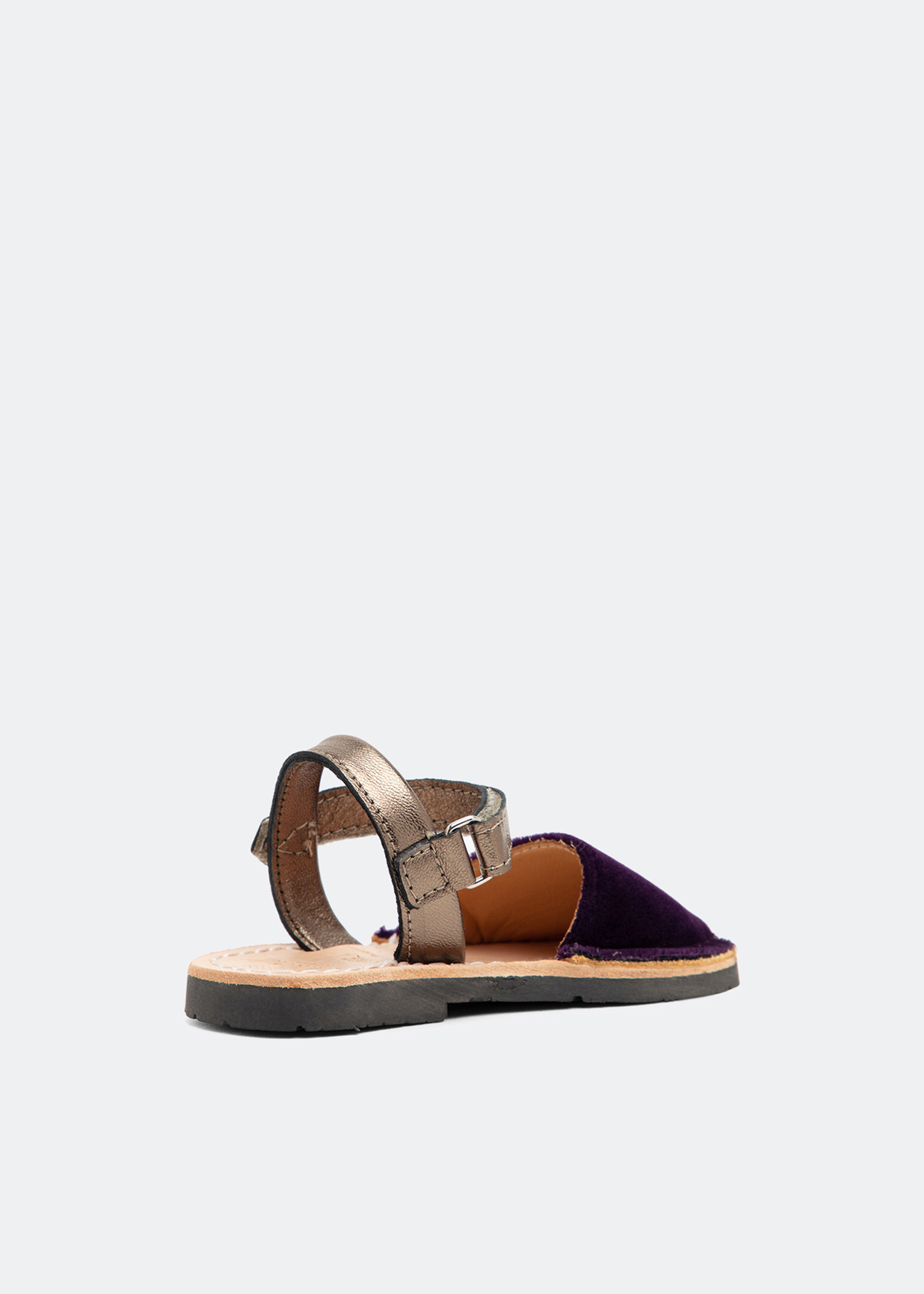 

Velvet sandals, Purple