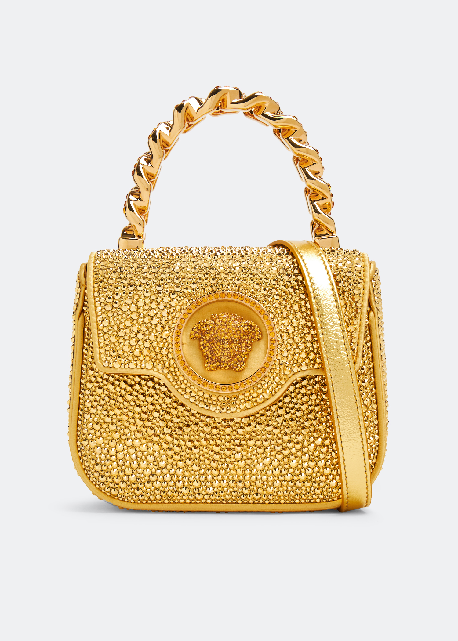 Versace medusa bag gold sale