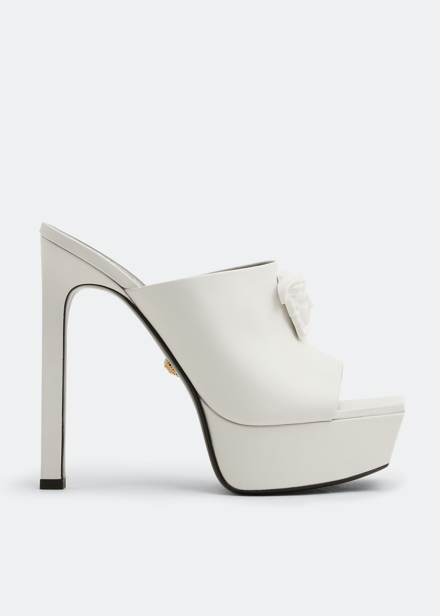 Versace La Medusa platform mules for Women - White in KSA | Level Shoes