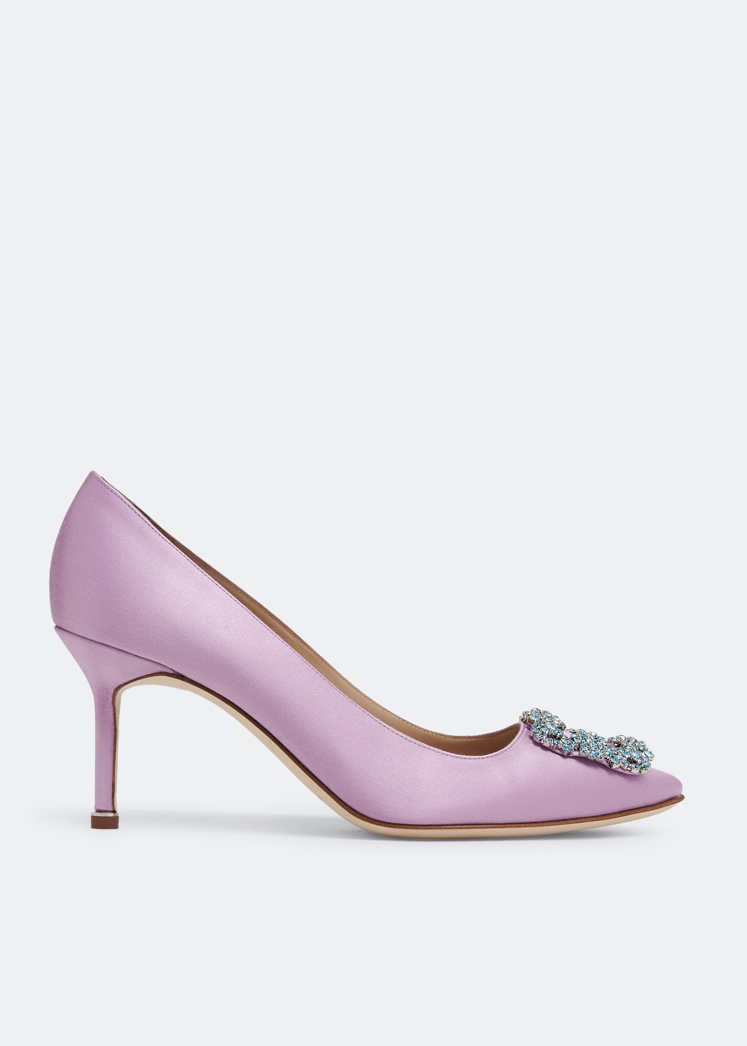 

Hangisi satin pumps, Purple