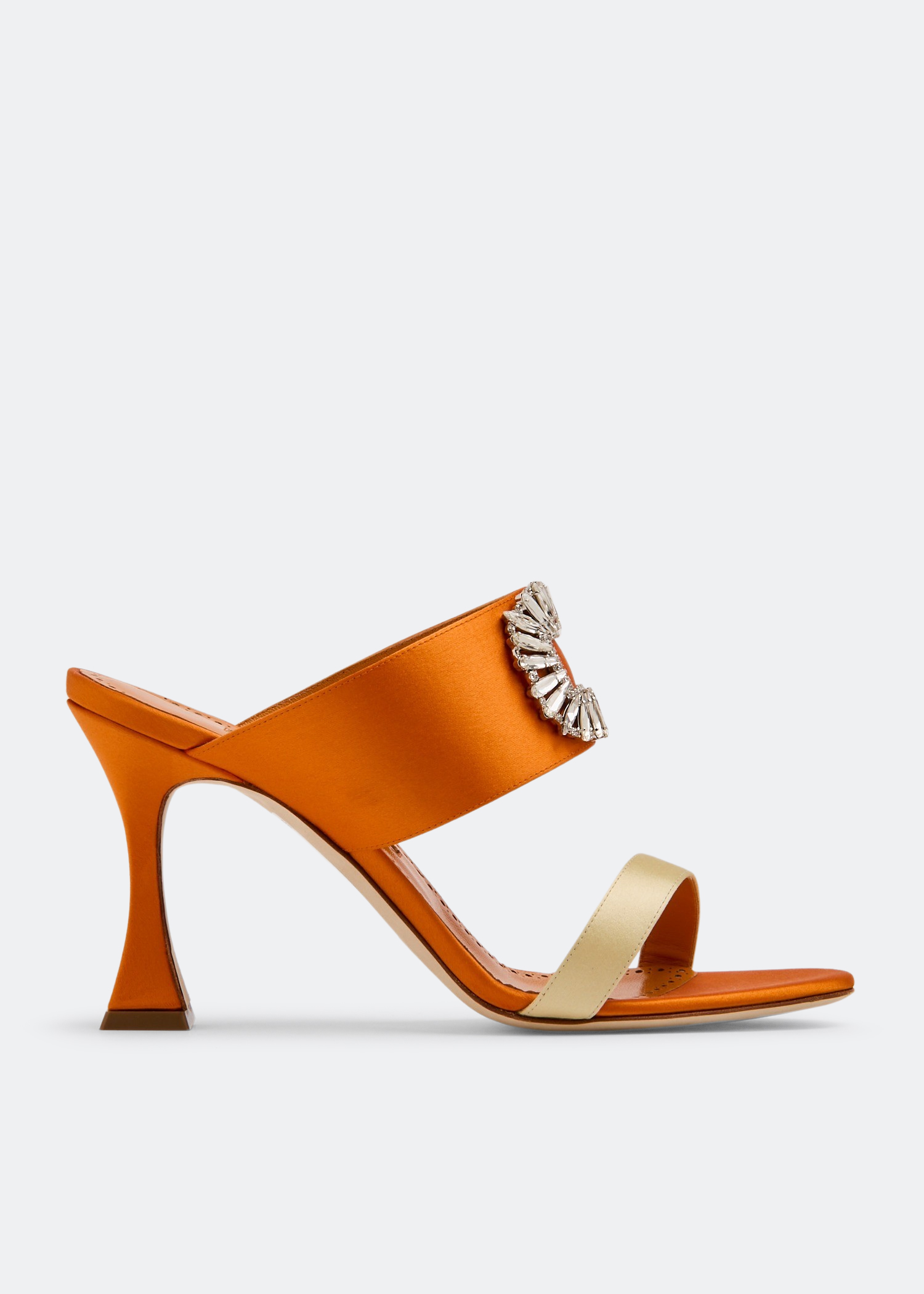 

Laali satin mules, Orange