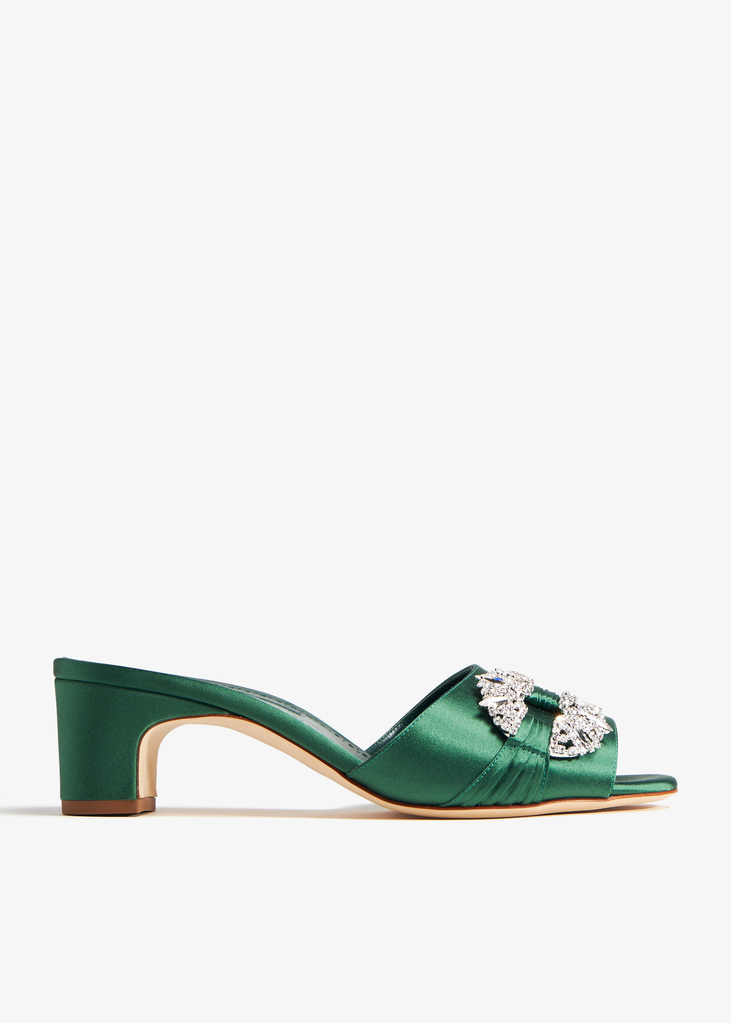 

Prinap satin sandals, Green