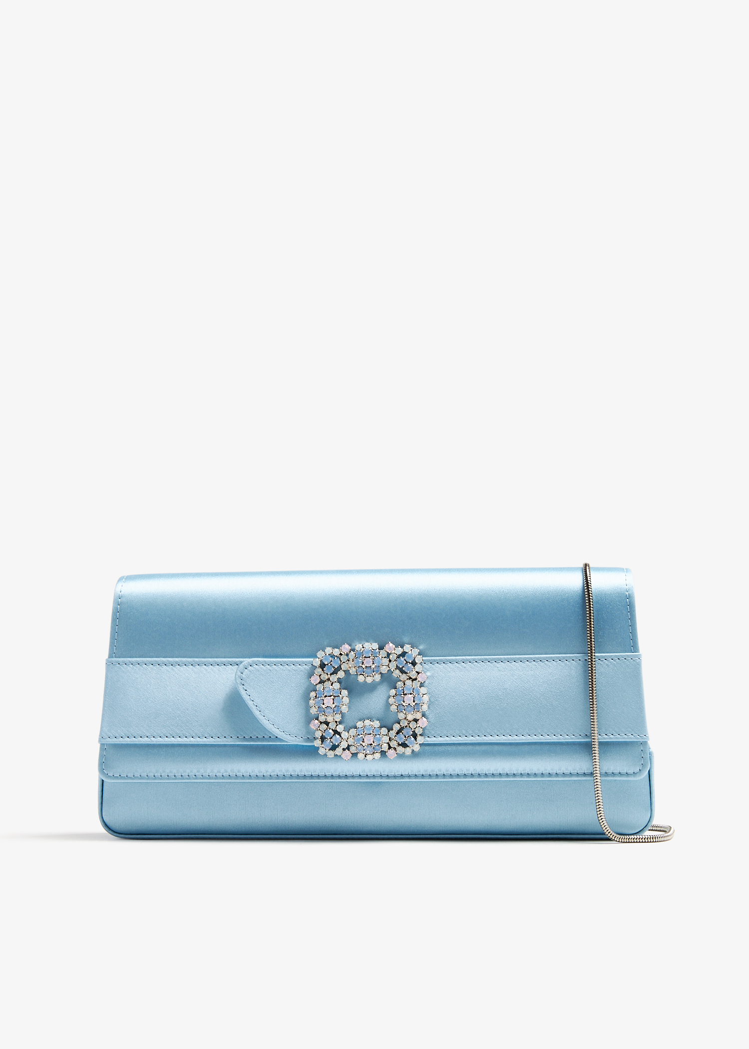 

Gothisi satin clutch, Blue