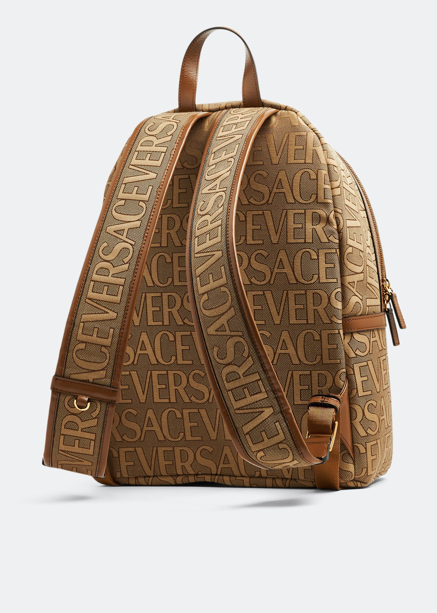 Gold best sale versace backpack