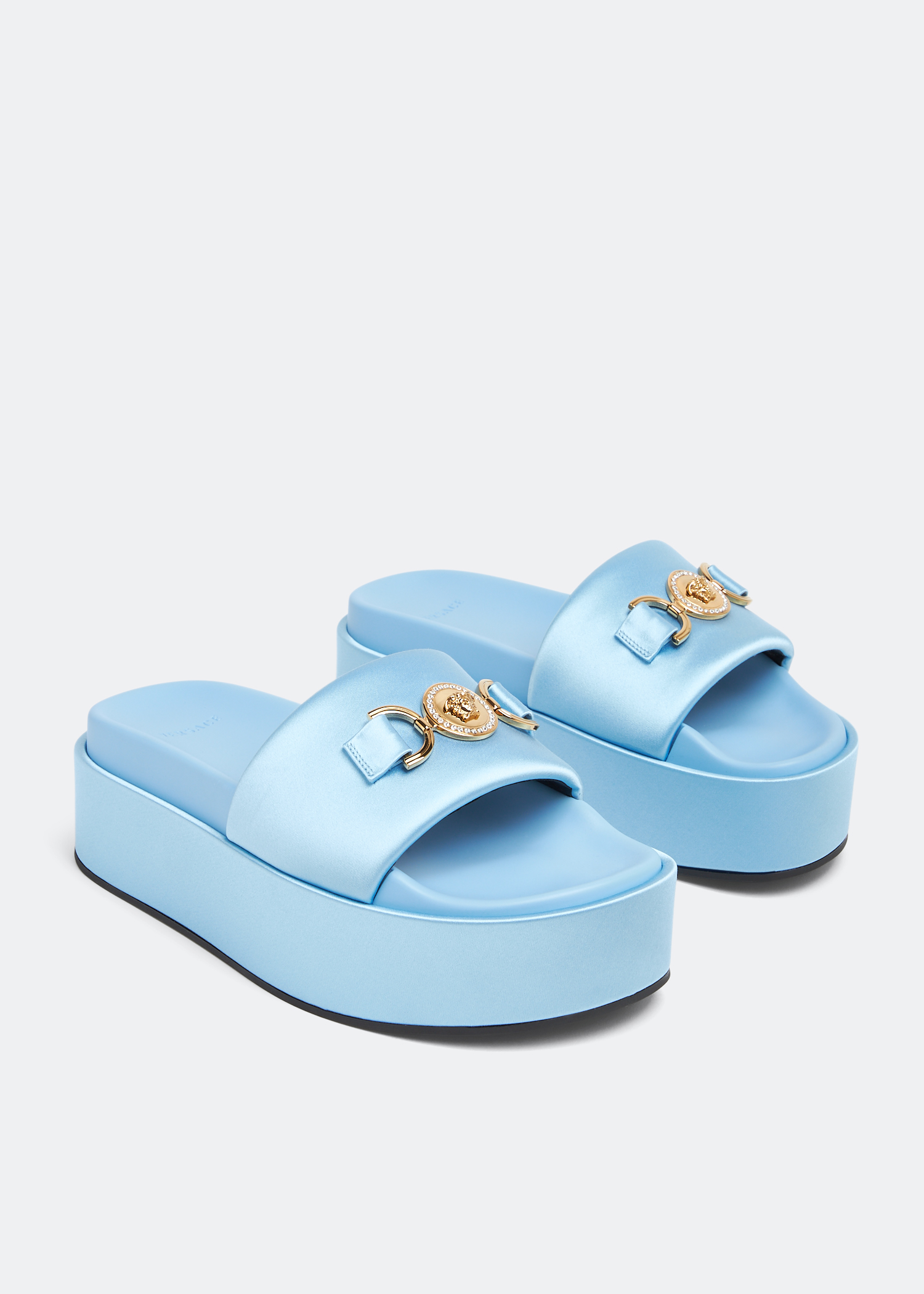 Versace medusa slides online women's