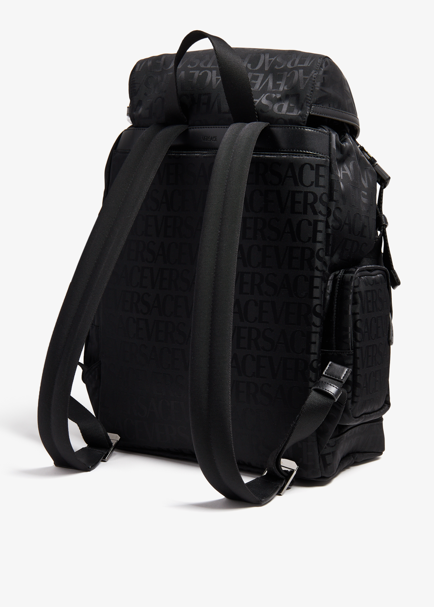 Versace black discount backpack