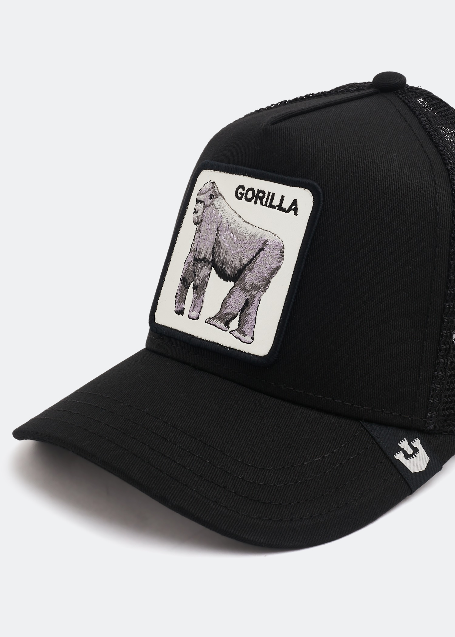 

Gorilla trucker cap, Black