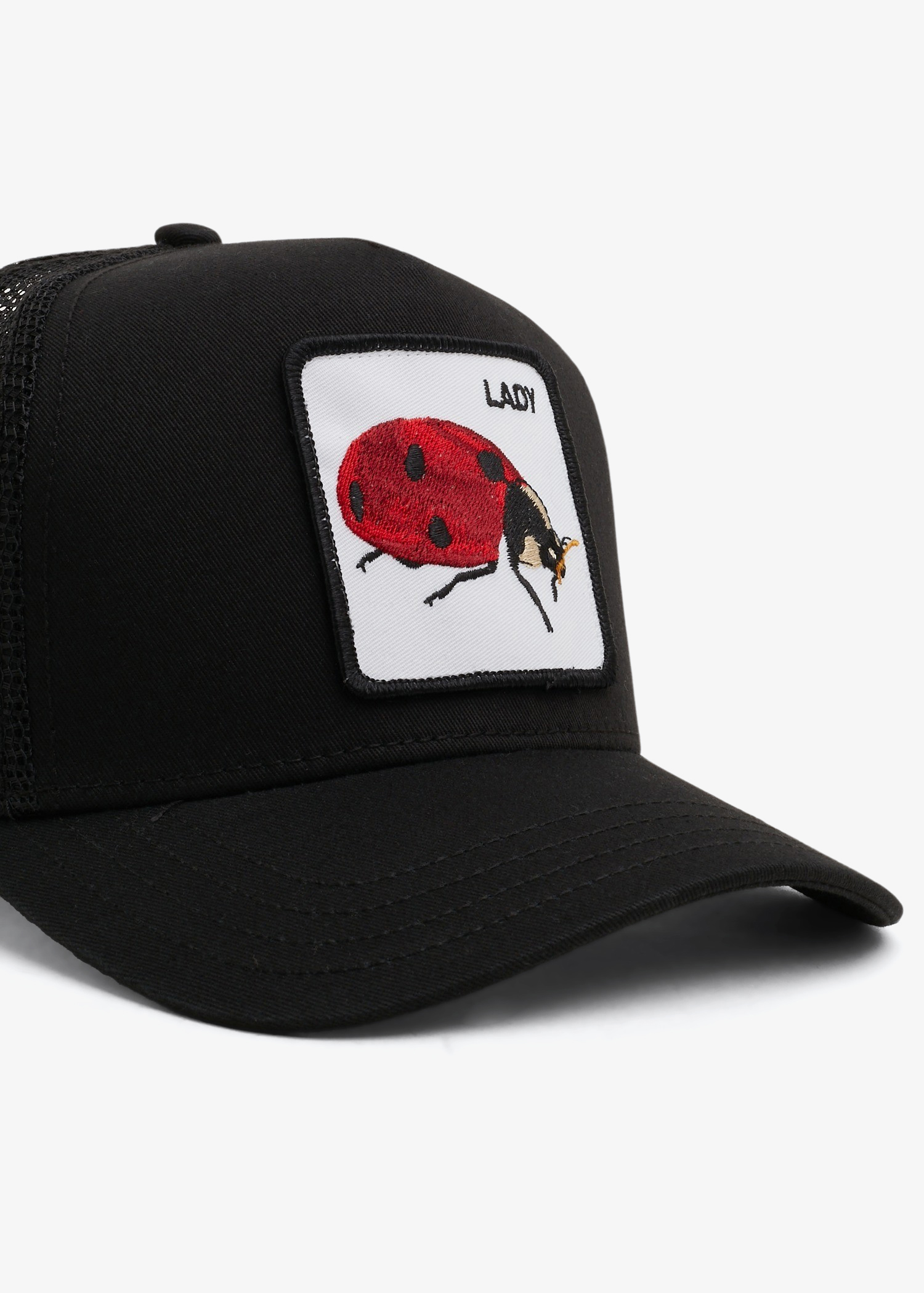 

Lady bug trucker cap, Black