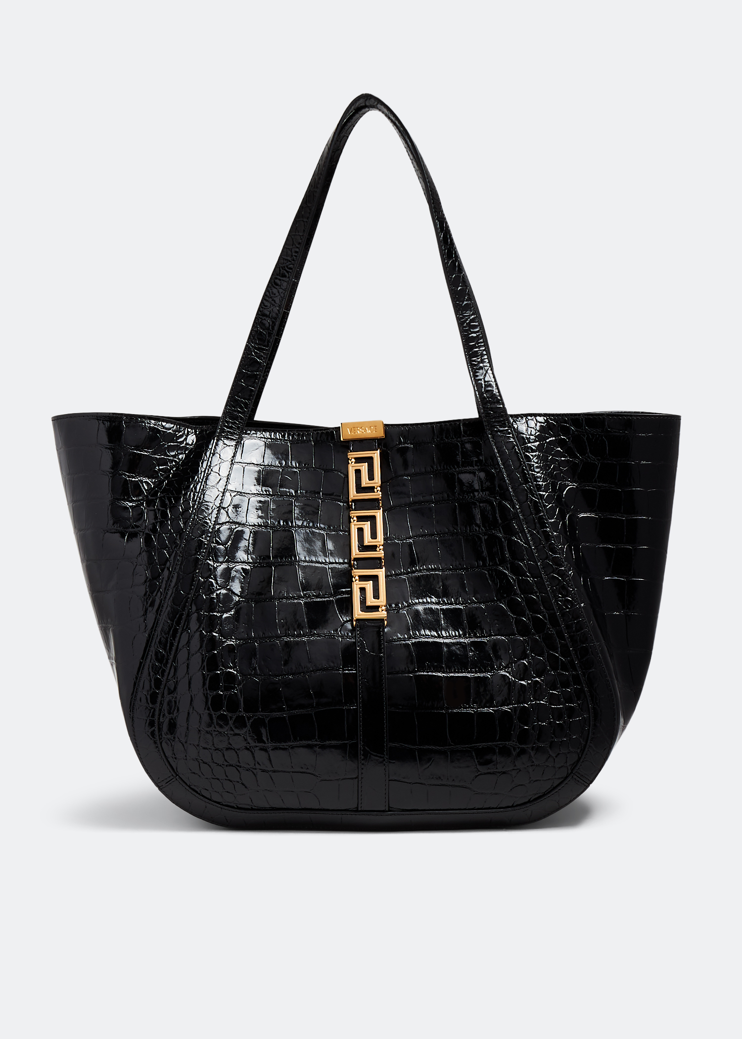 Versace Greca Goddess large tote bag for Women - Black in UAE | Level Shoes