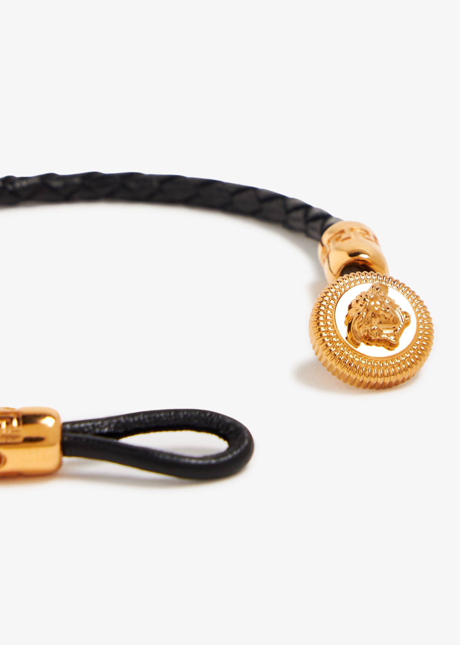 Leather cord medusa on sale bracelet