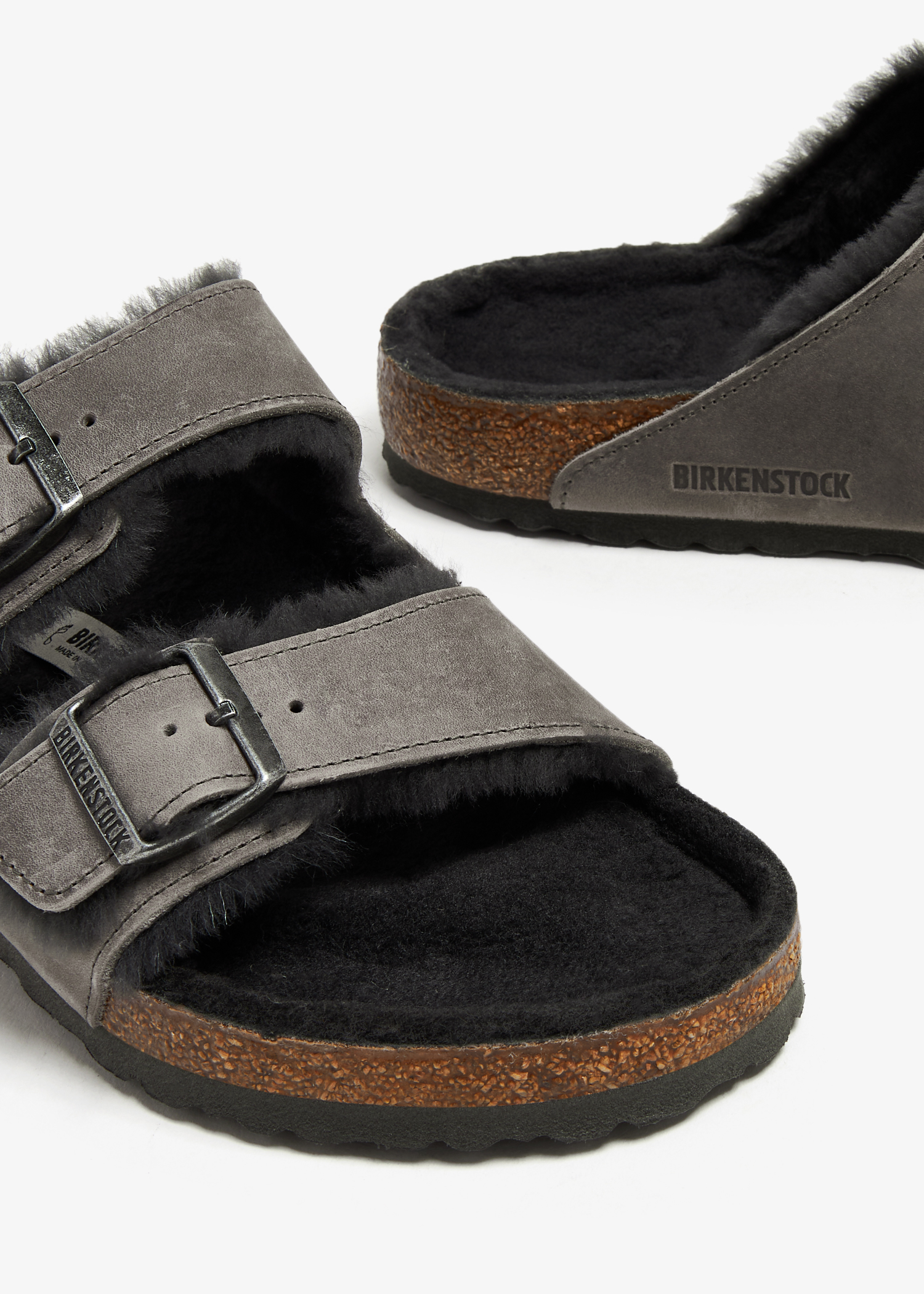 Birkenstock Arizona sandals for Men - Grey in UAE | Level Shoes