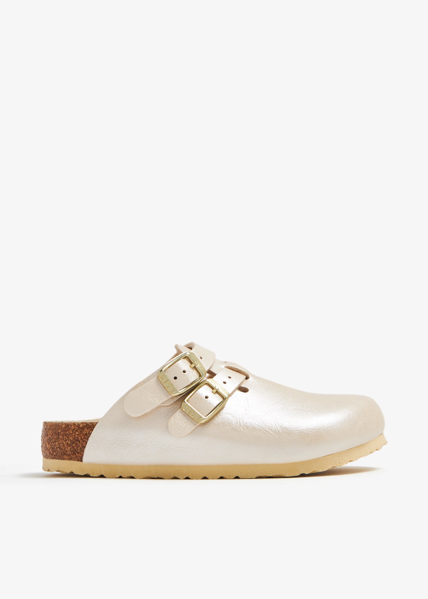 Birkenstock boston hot sale gold