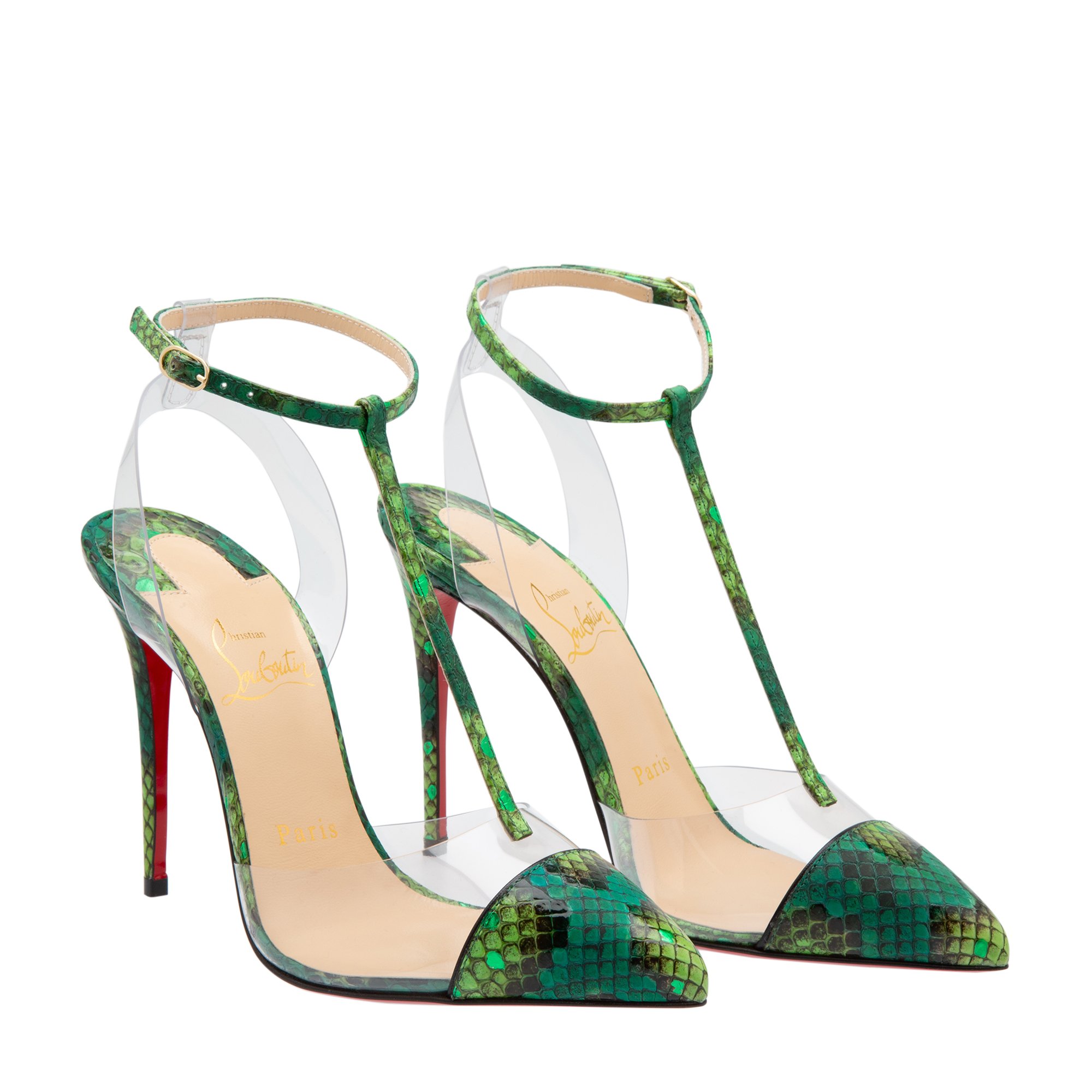 

Nosy 100 python pumps, Green