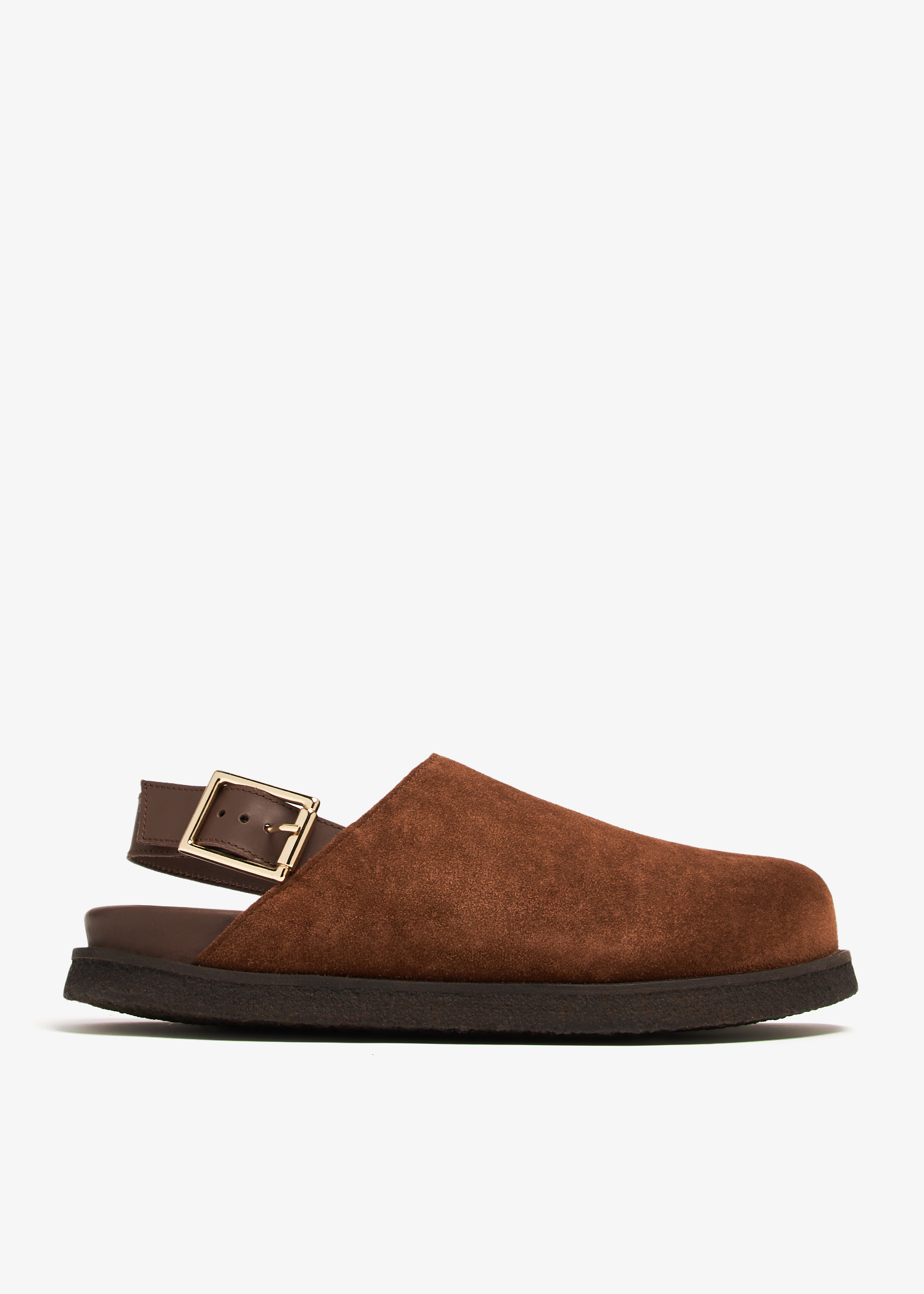 

Strapped mules, Brown